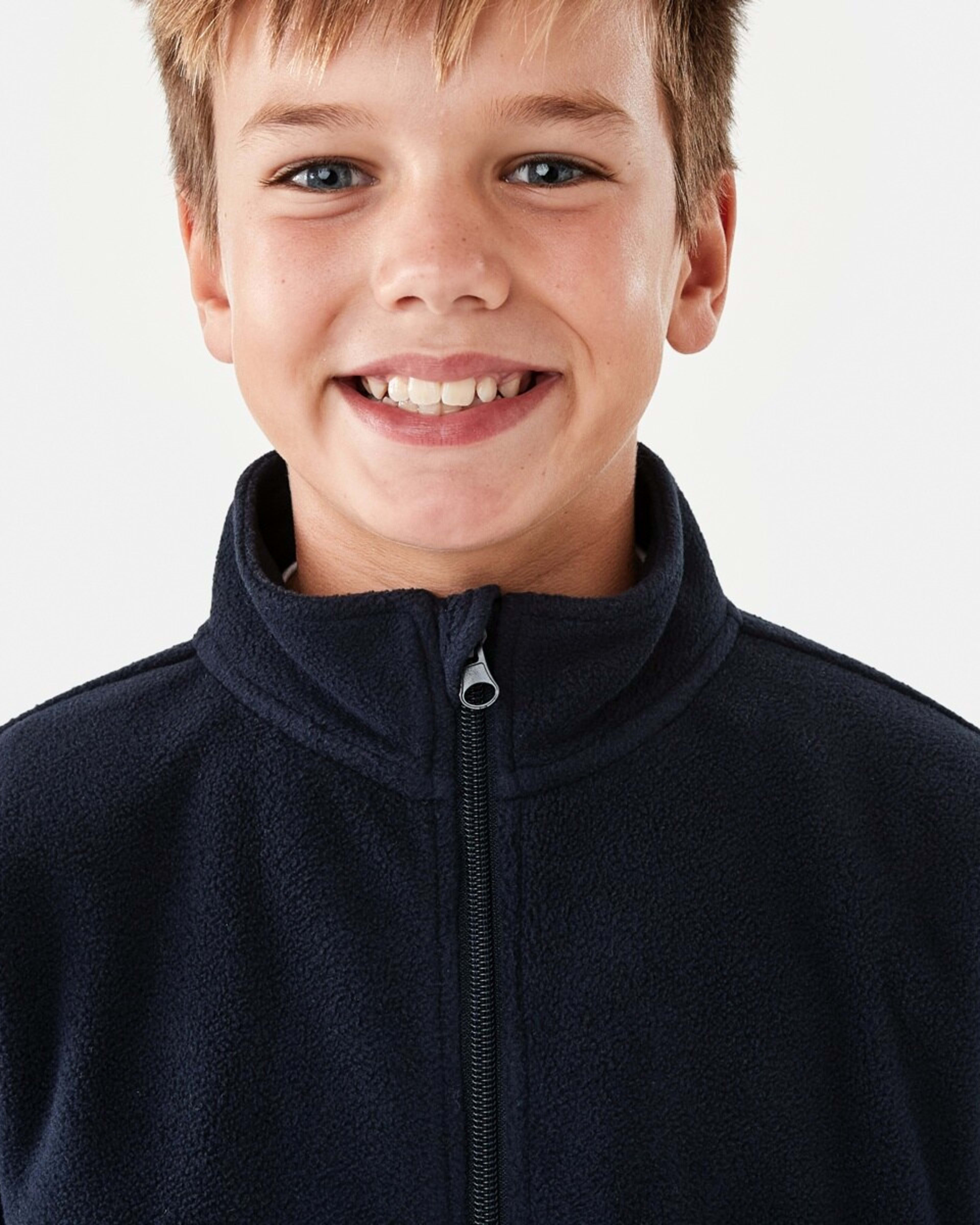 4 Zip Through Polar Fleece Sweatshirt Nvy Sphire, 4 of 10