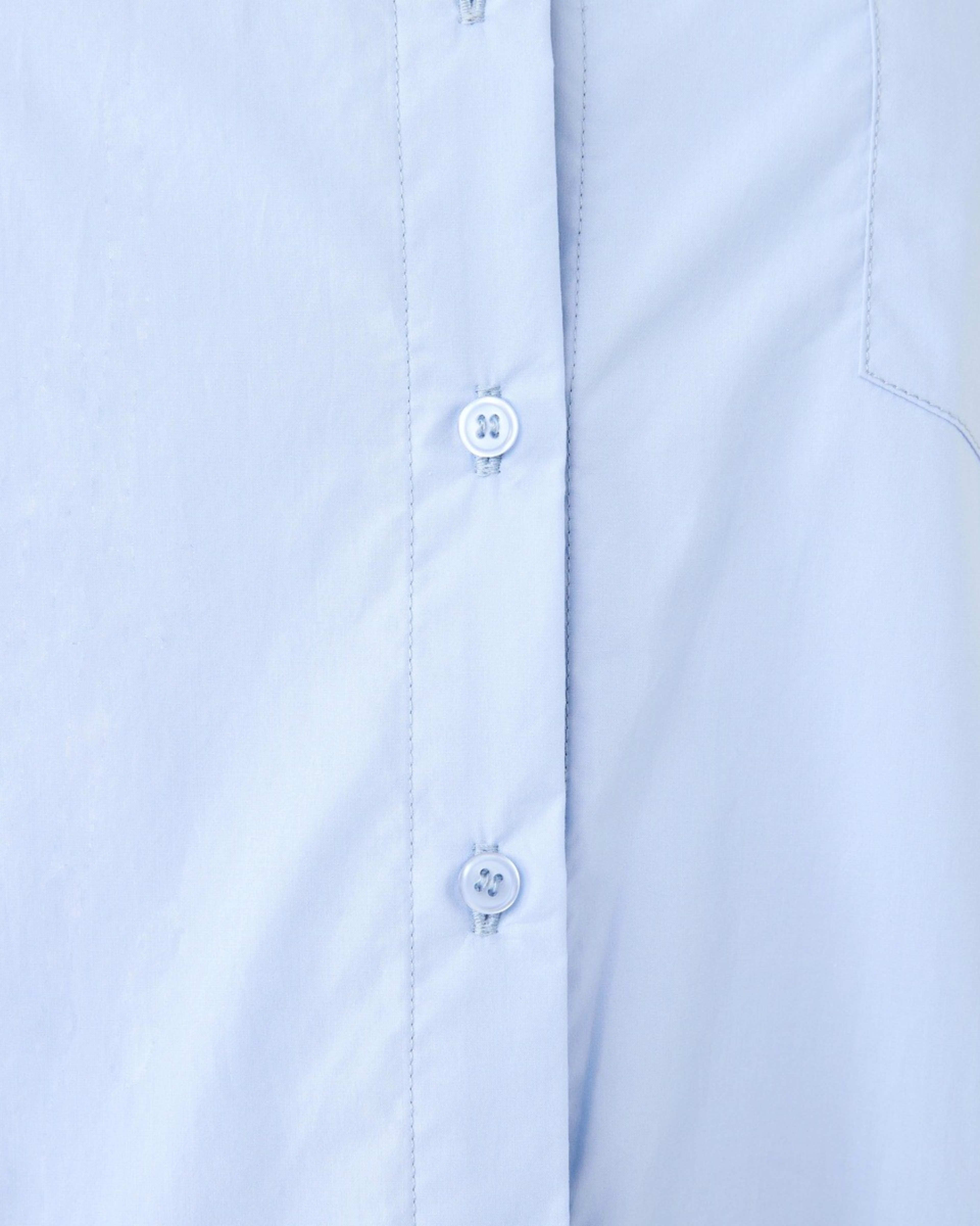 6 Long Sleeve Oversized Cotton Shirt Bruni Blue, 6 of 7