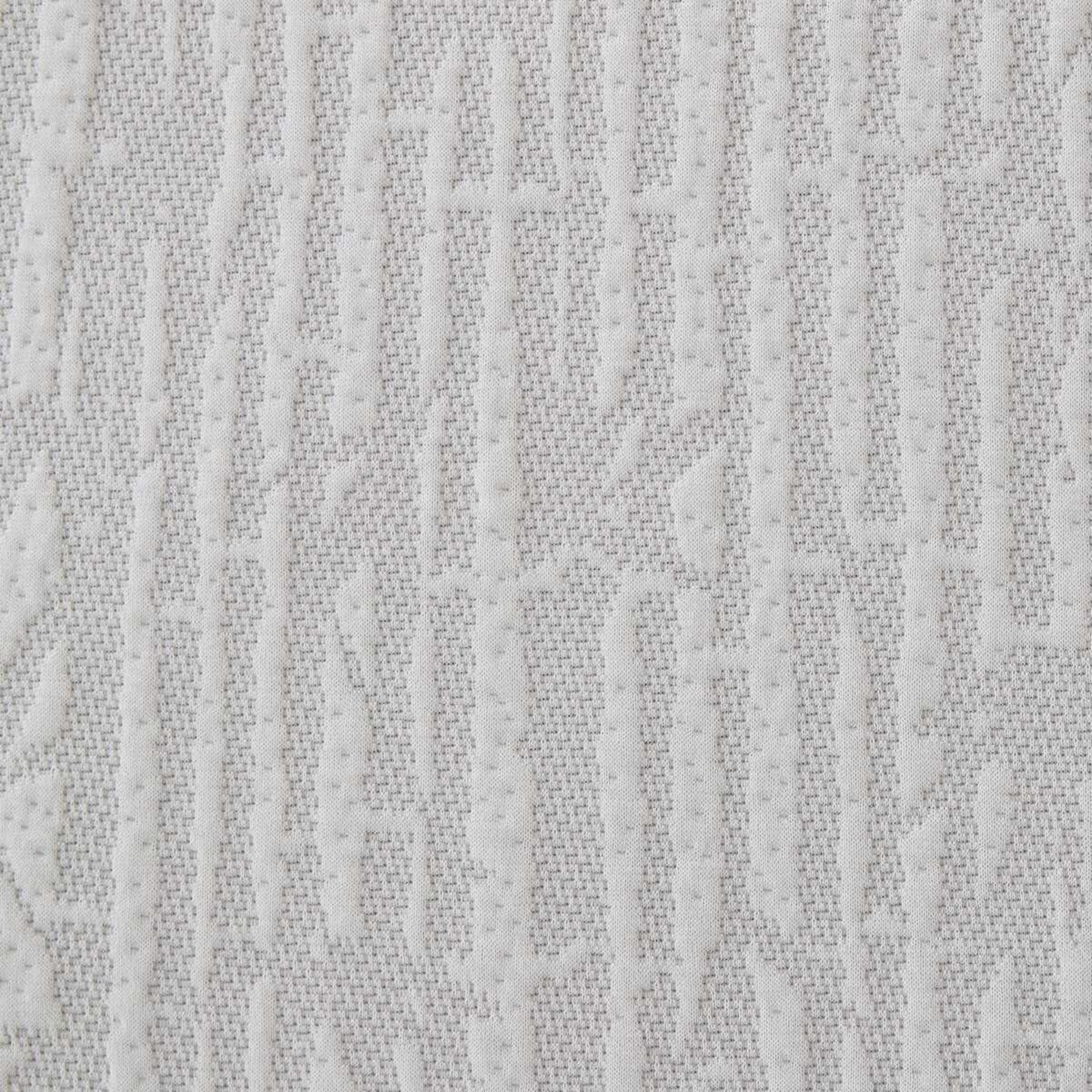 8 Memory Foam Mattress Topper with Skirt - King Bed, White and Grey, 8 of 10