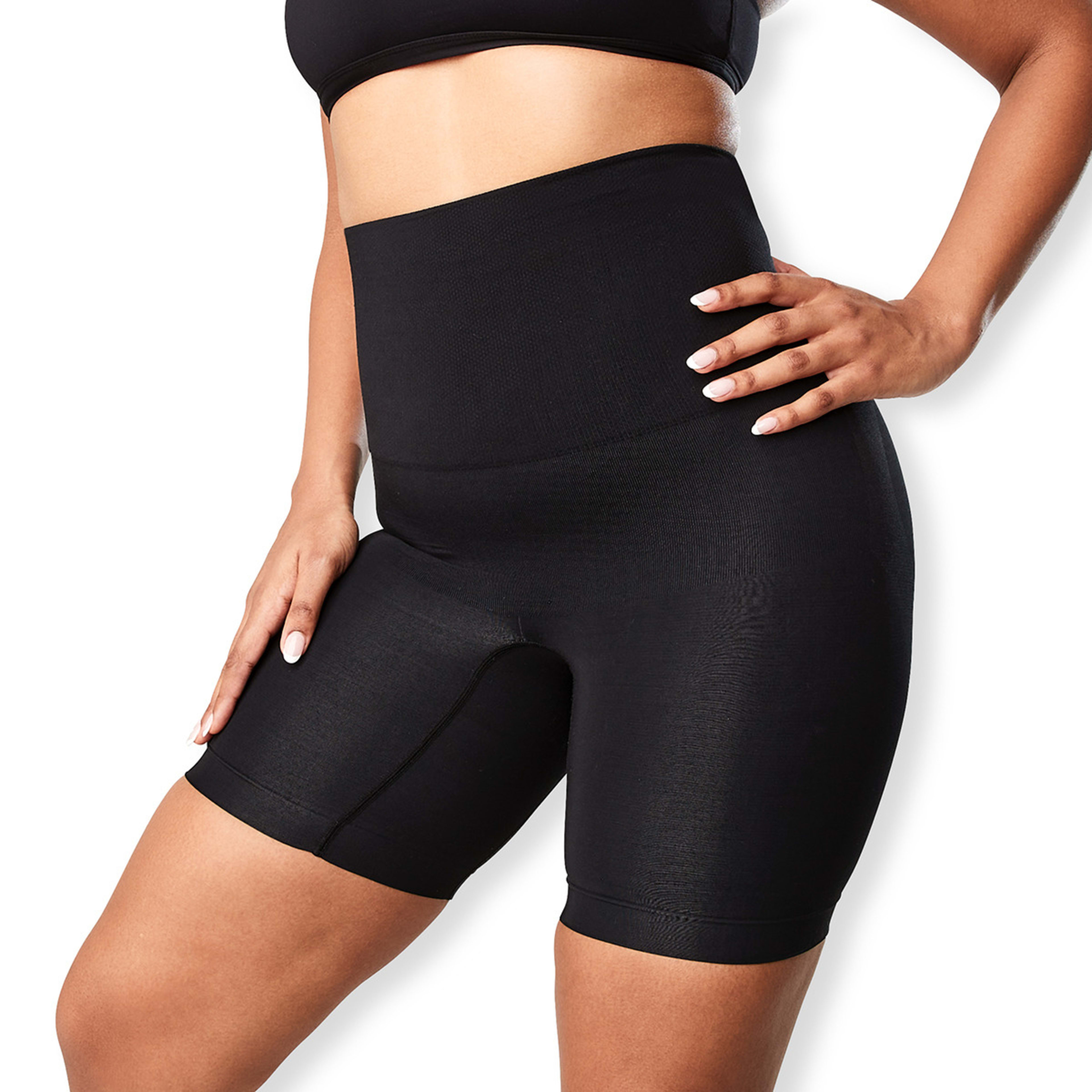 1 Firm Control Seamfree Shaping Shorts Black, 1 of 6