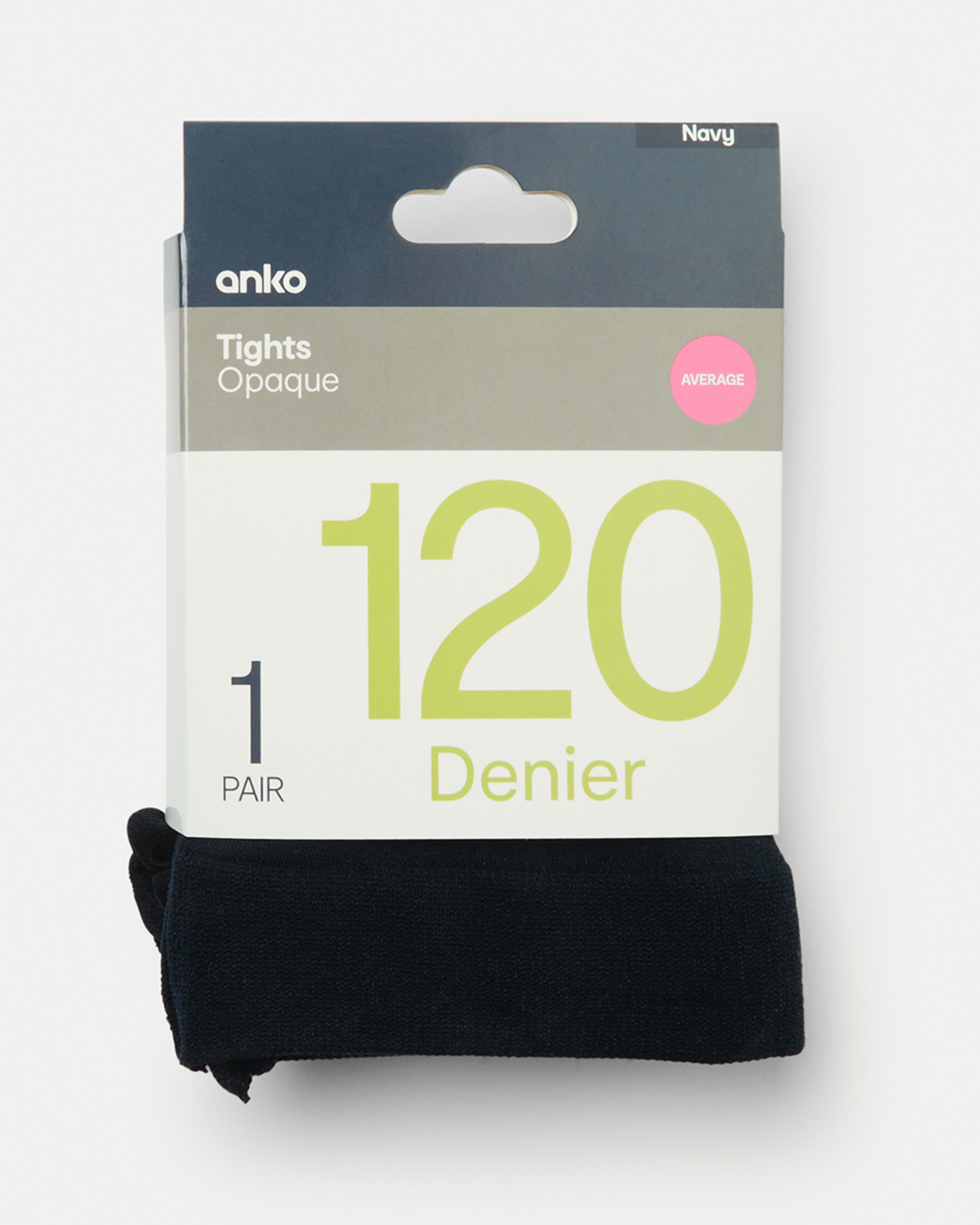 5 120 Denier Opaque Tights Navy, 5 of 5