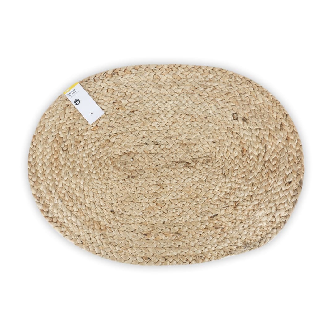 Jute Oval Placemat Natural Kmart