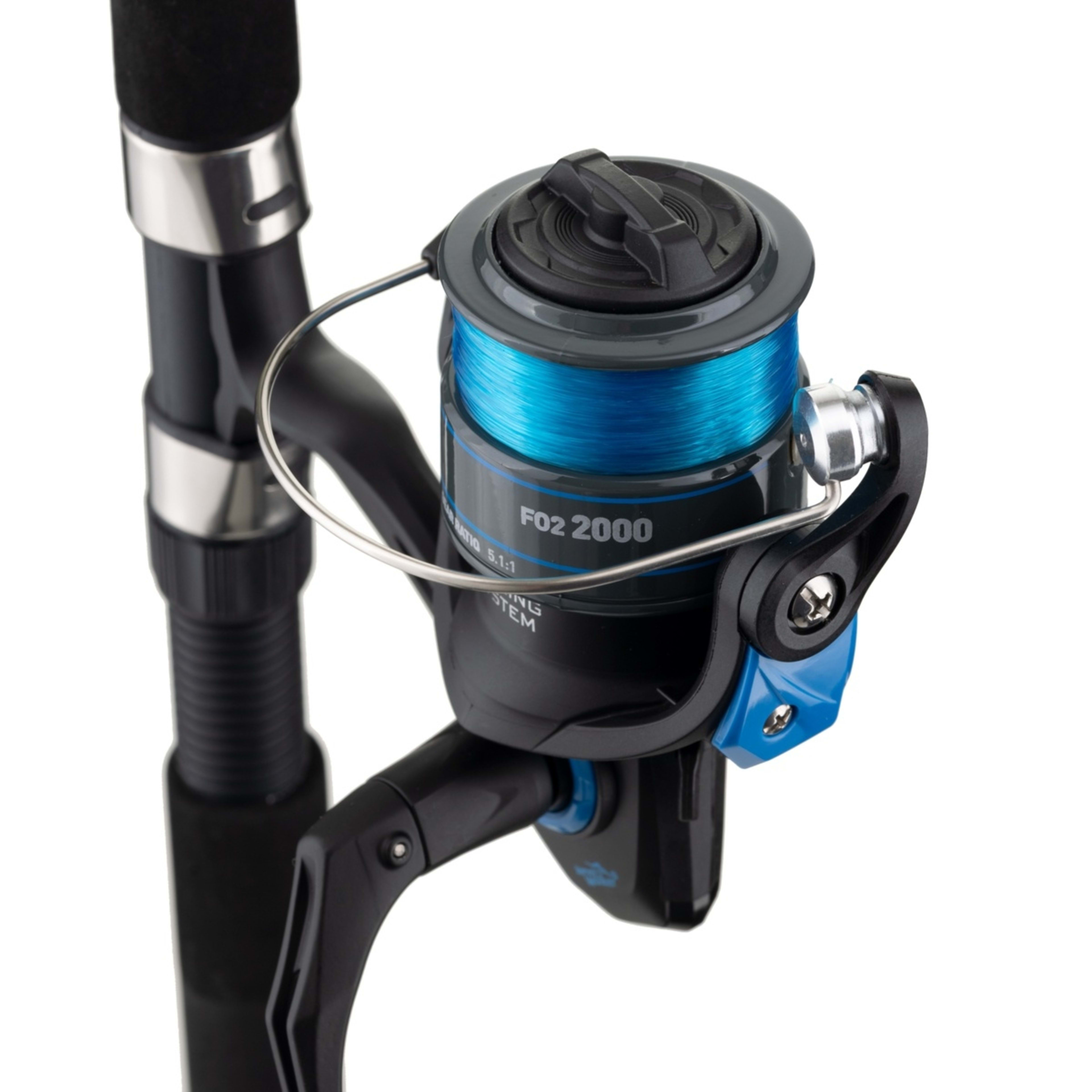 3 Jarvis Walker Focus Series 2 Spinning Estuary Combo - 6.6ft., Black and Blue, 3 of 9