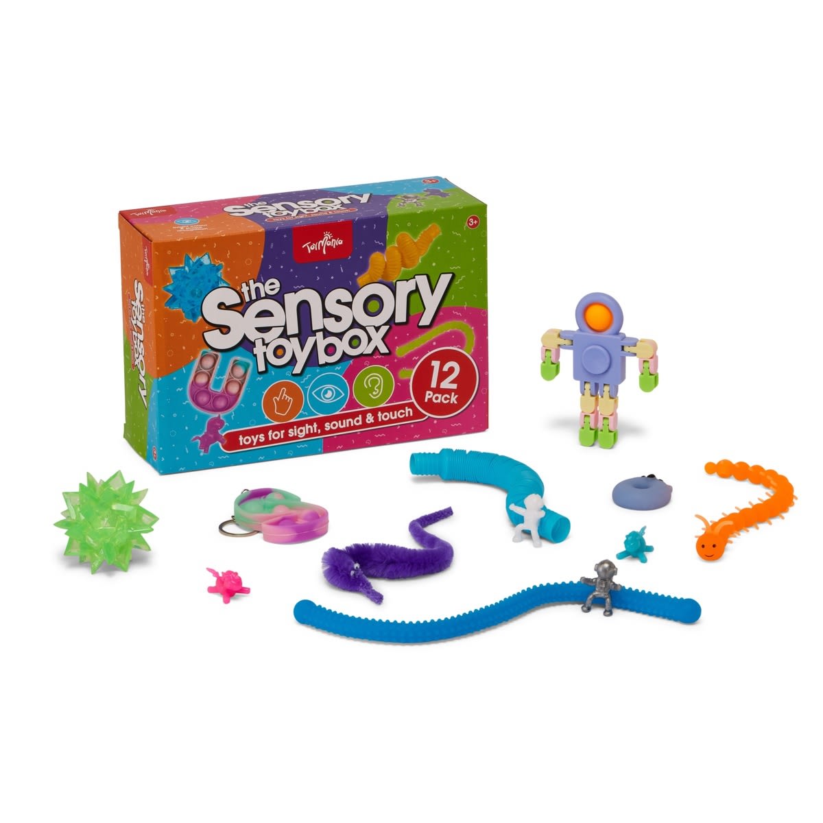 ToyMania The Sensory Toy Box 12 Pack Fidget Fun Box - Kmart