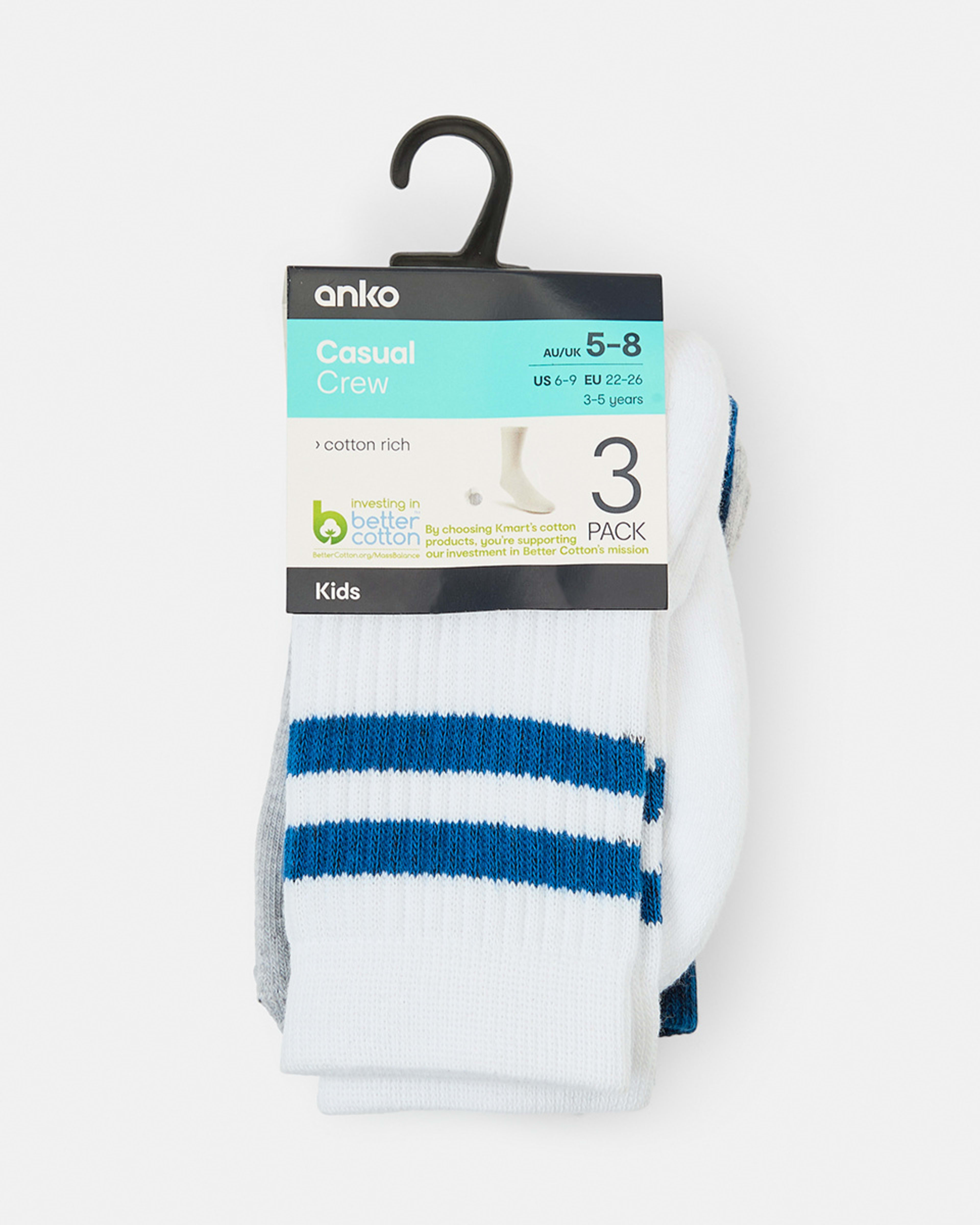 1 3 Pack Crew Socks Tie Dye, 1 of 3