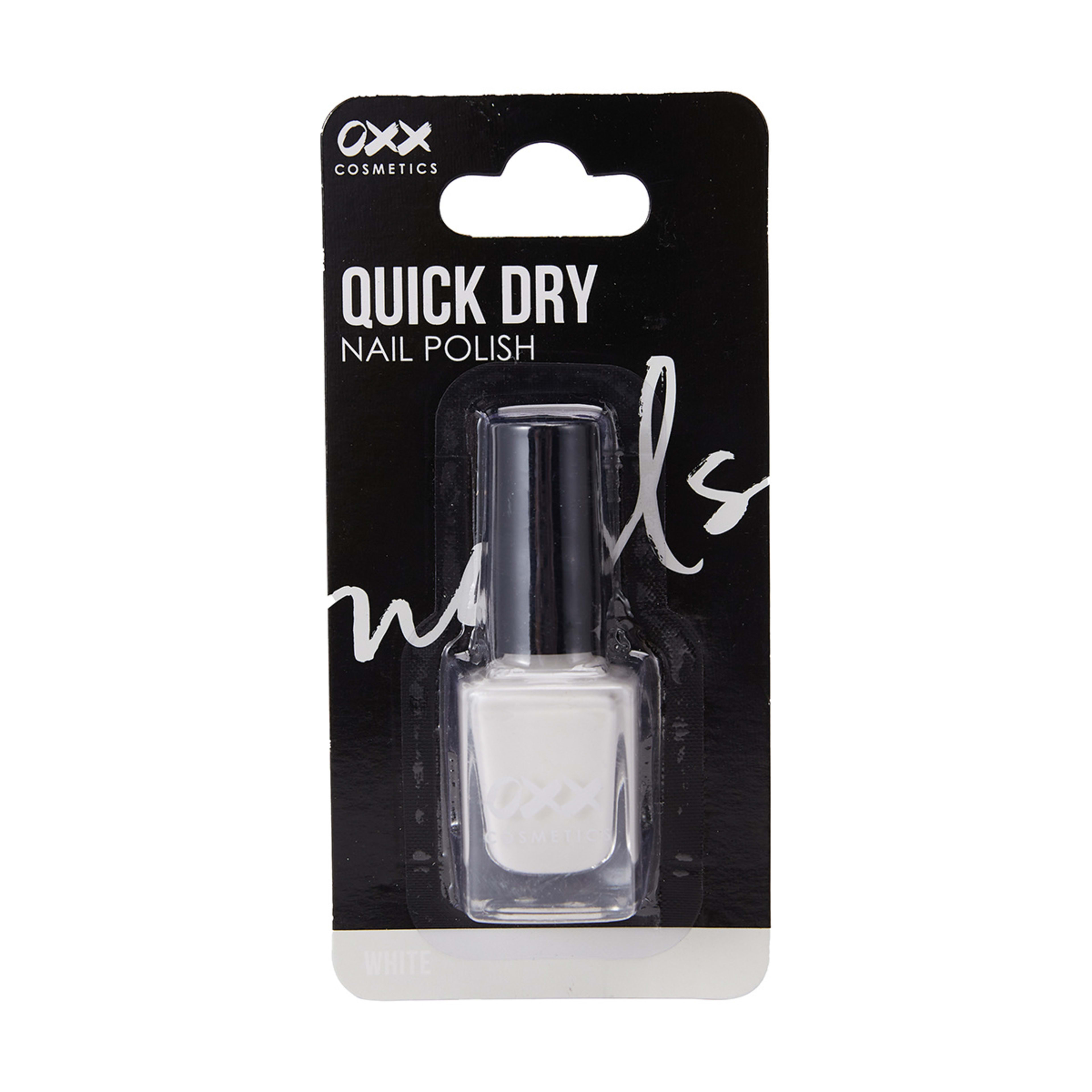 1 OXX Cosmetics Quick Dry Nail Polish - White, 1 of 6