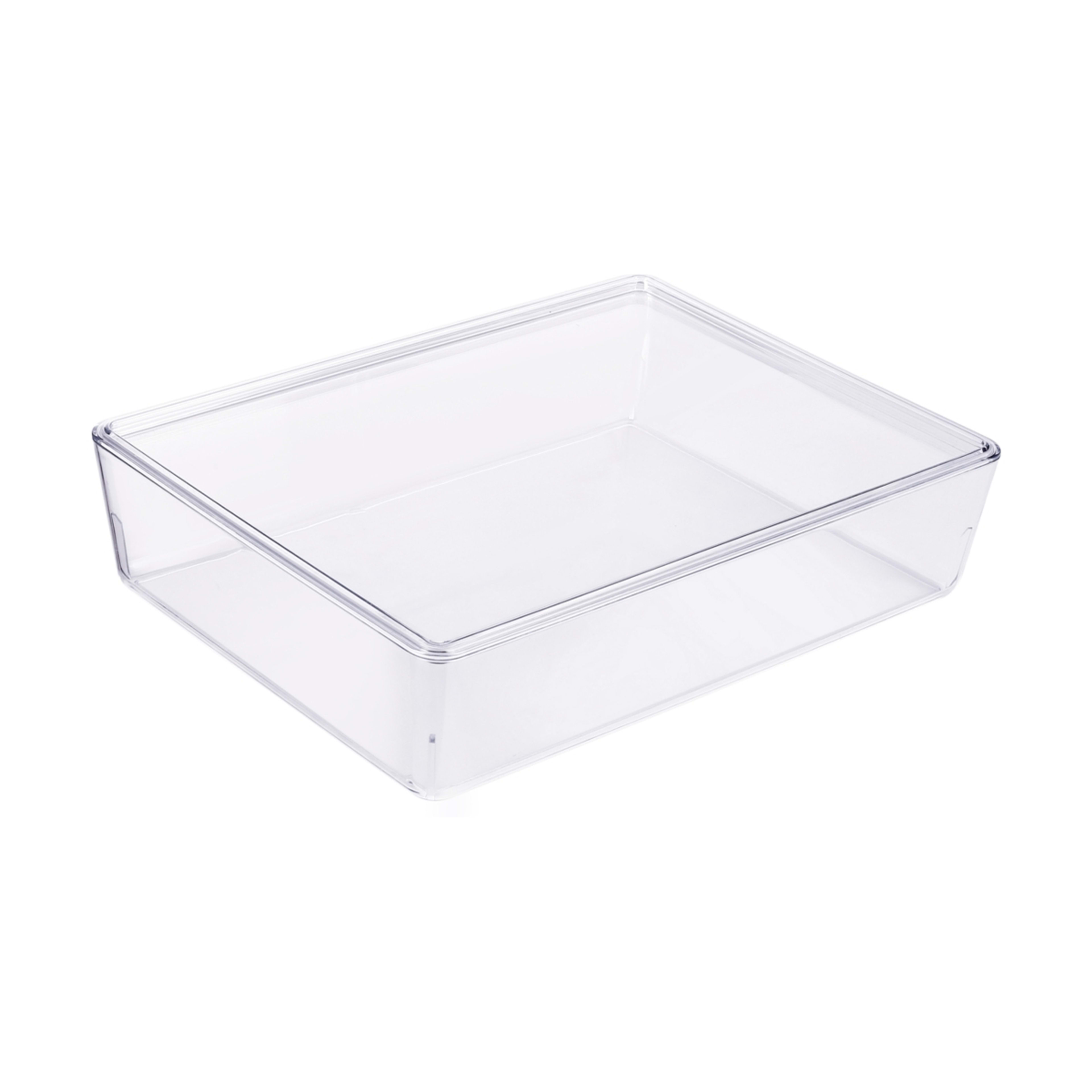 Smooth and Shiny Clear Plastic Tub 6L Kmart
