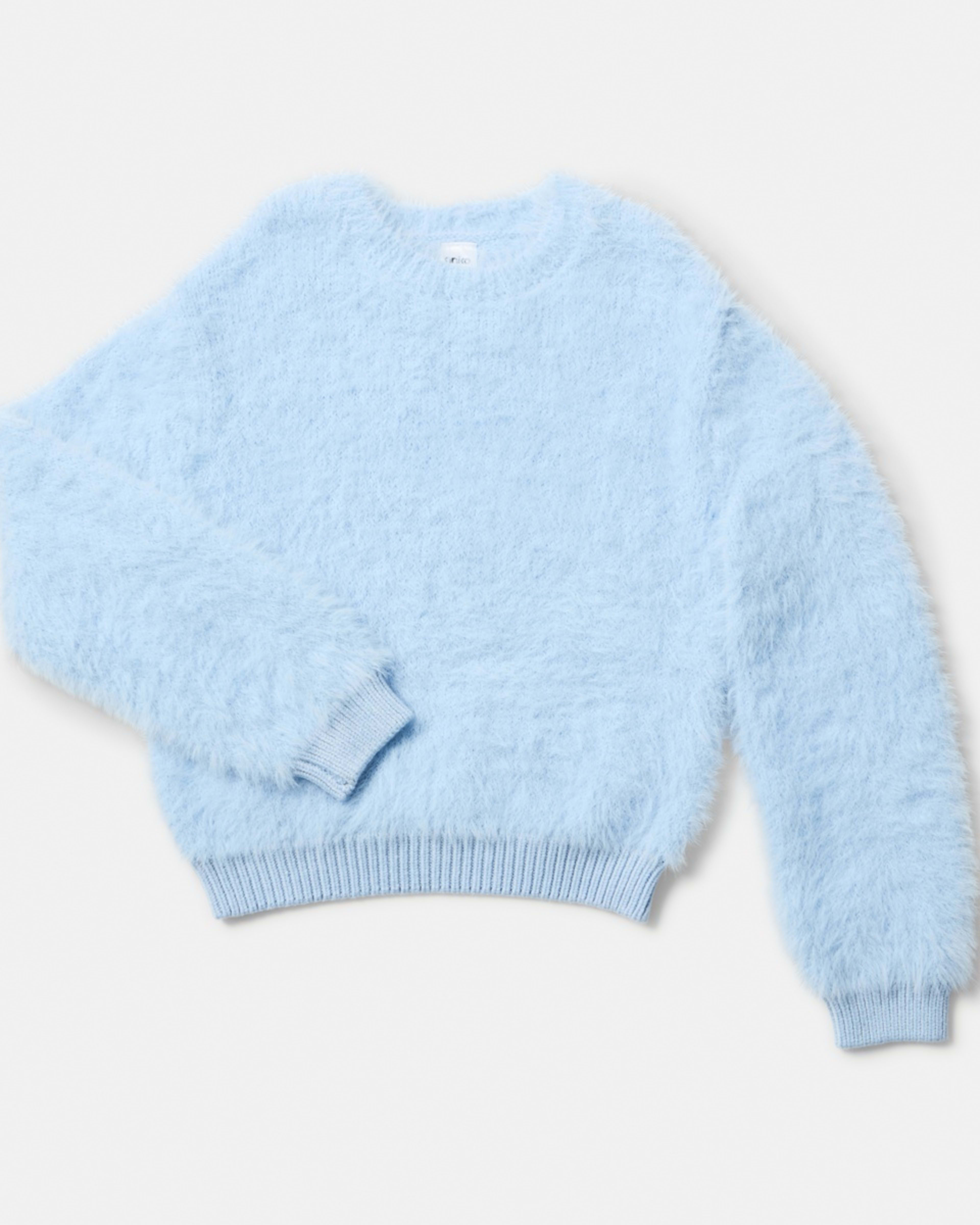 7 Eyelash Knit Jumper Doll Blue, 7 of 8