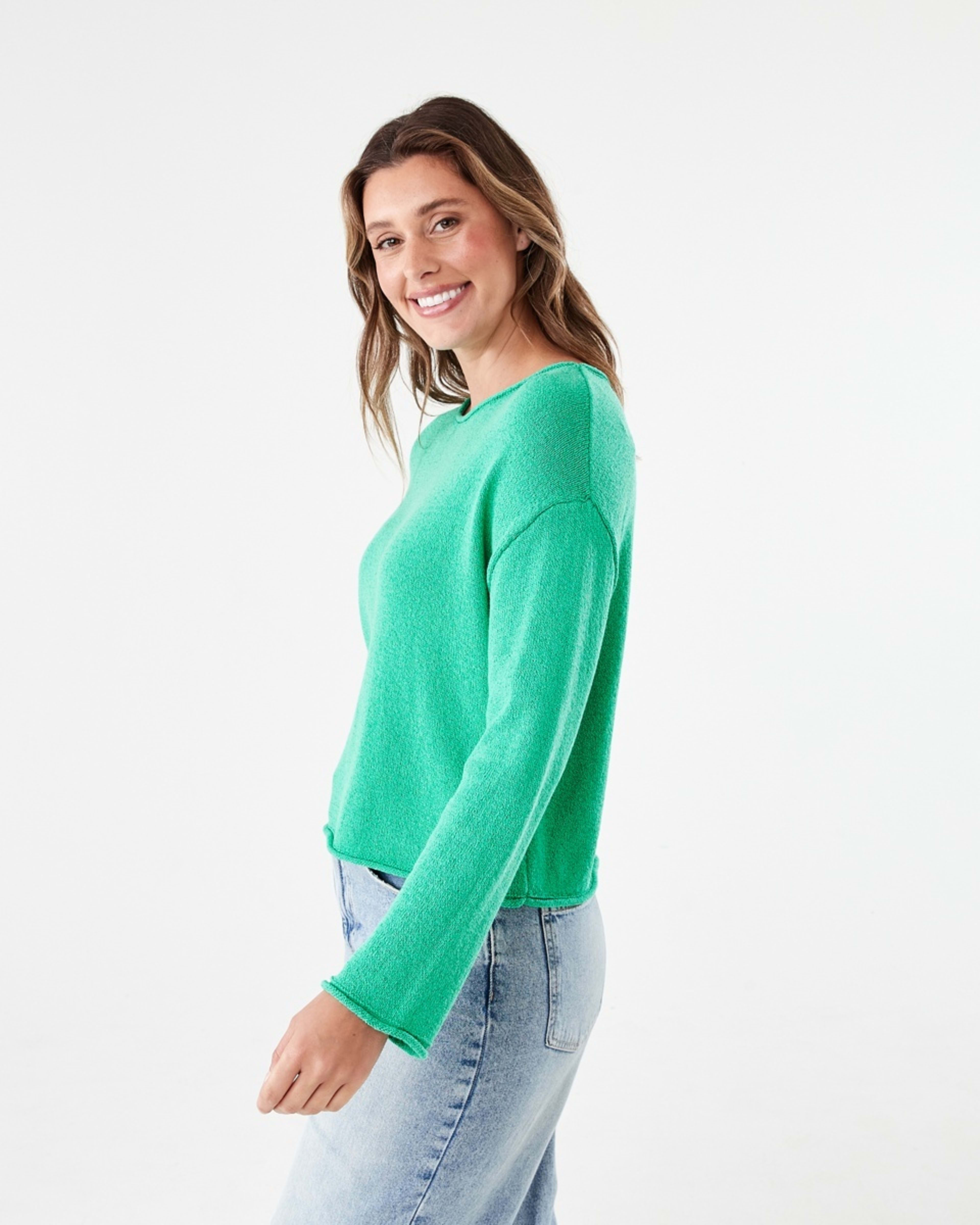 2 Boat Neck Pullover SIMPLY GREEN, 2 of 5