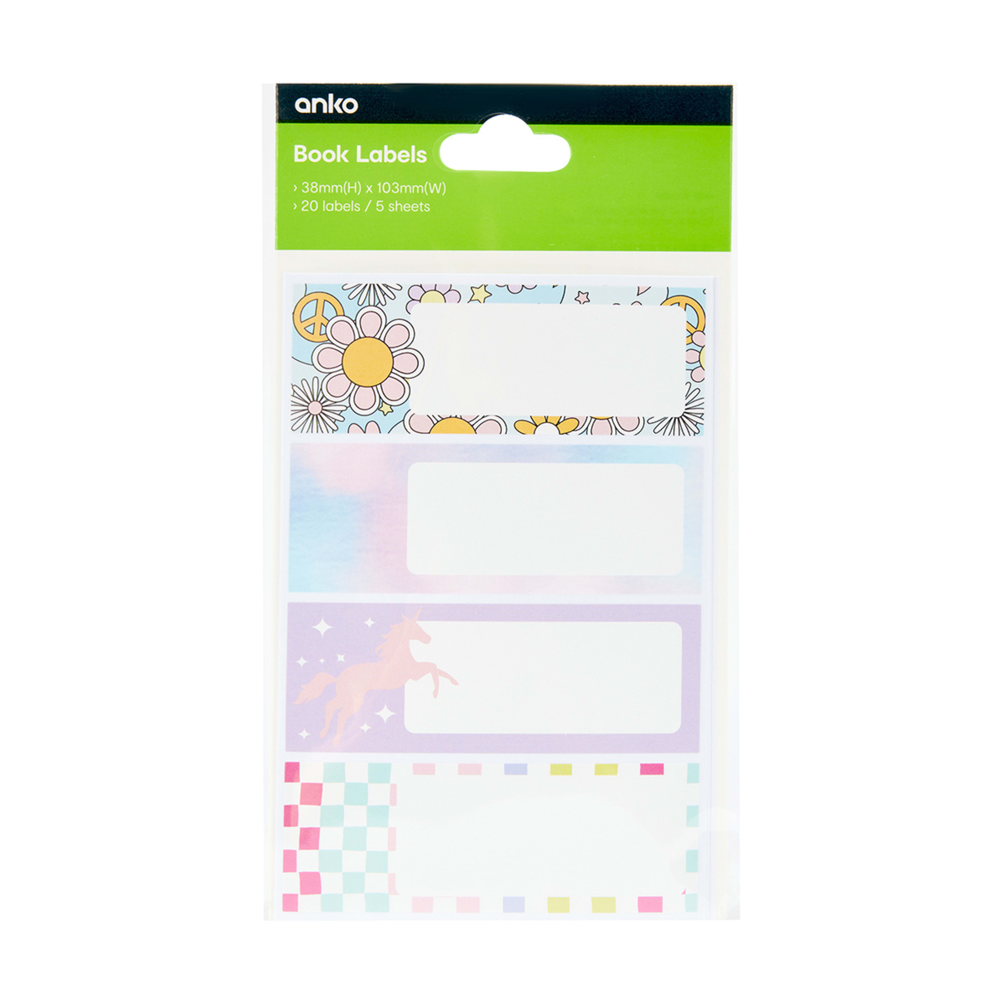 20 Pack Book Labels Kmart