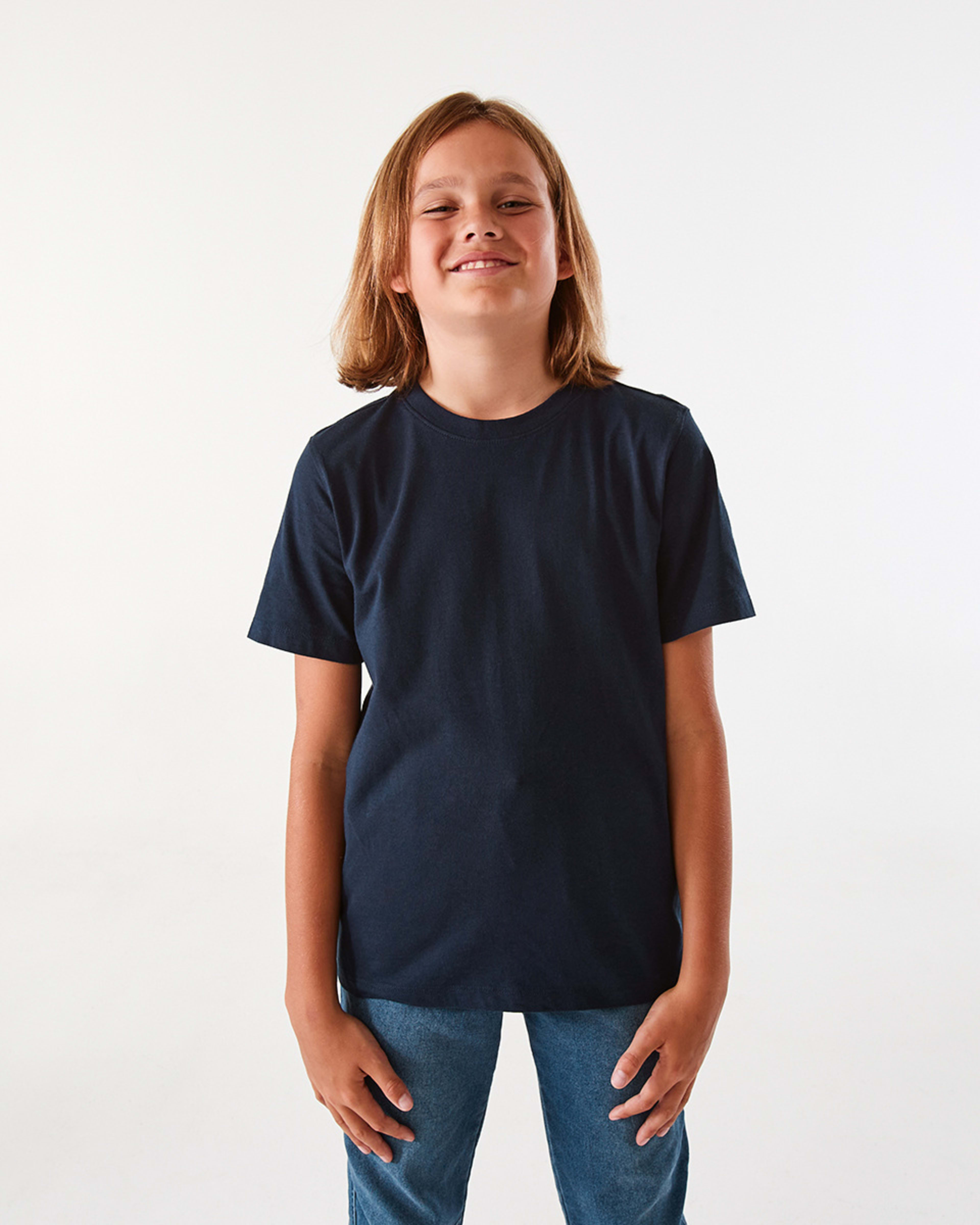 1 Short Sleeve Plain T-shirt Harb Navy