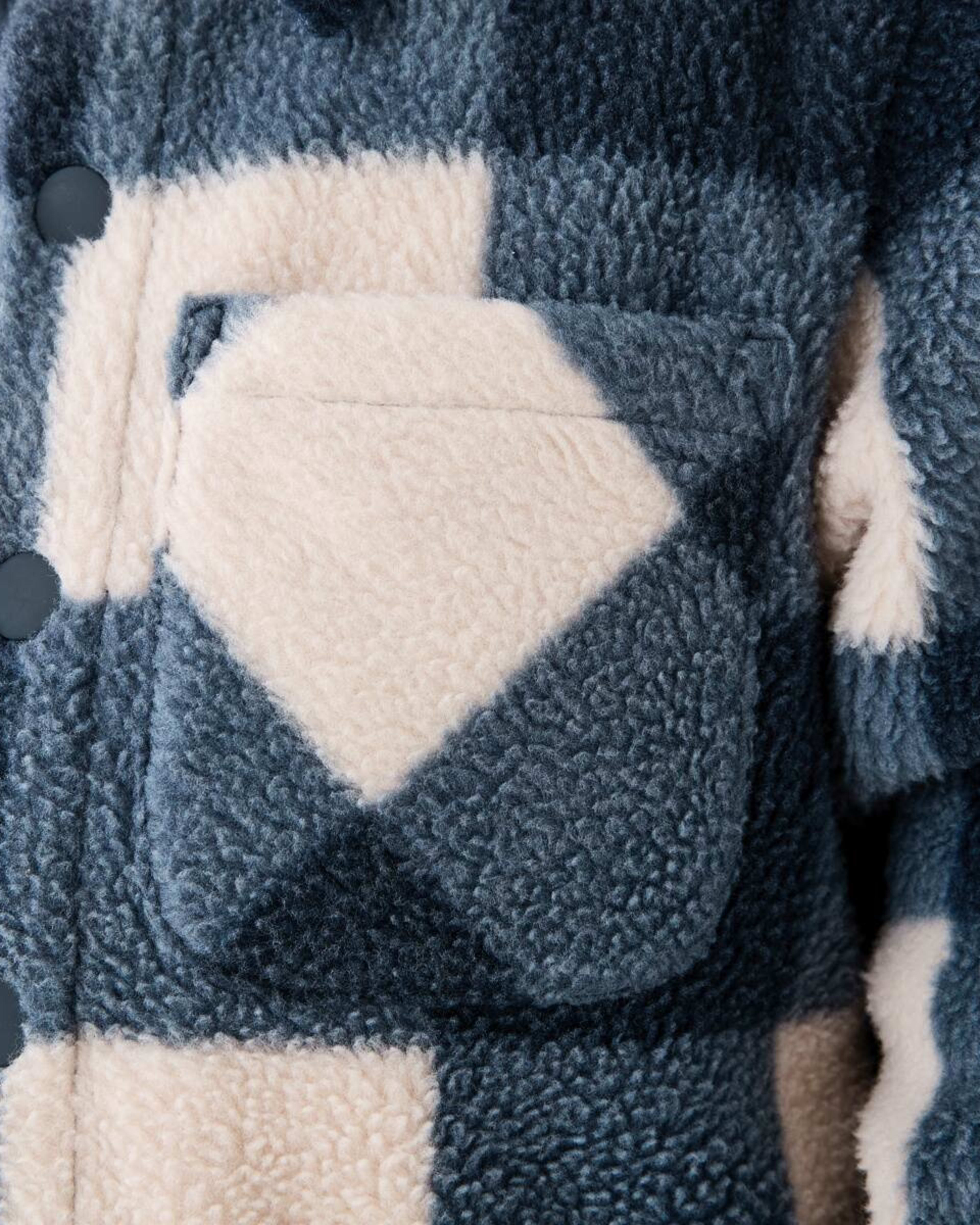 6 Cosy Shacket Square Check Ecru, 6 of 8