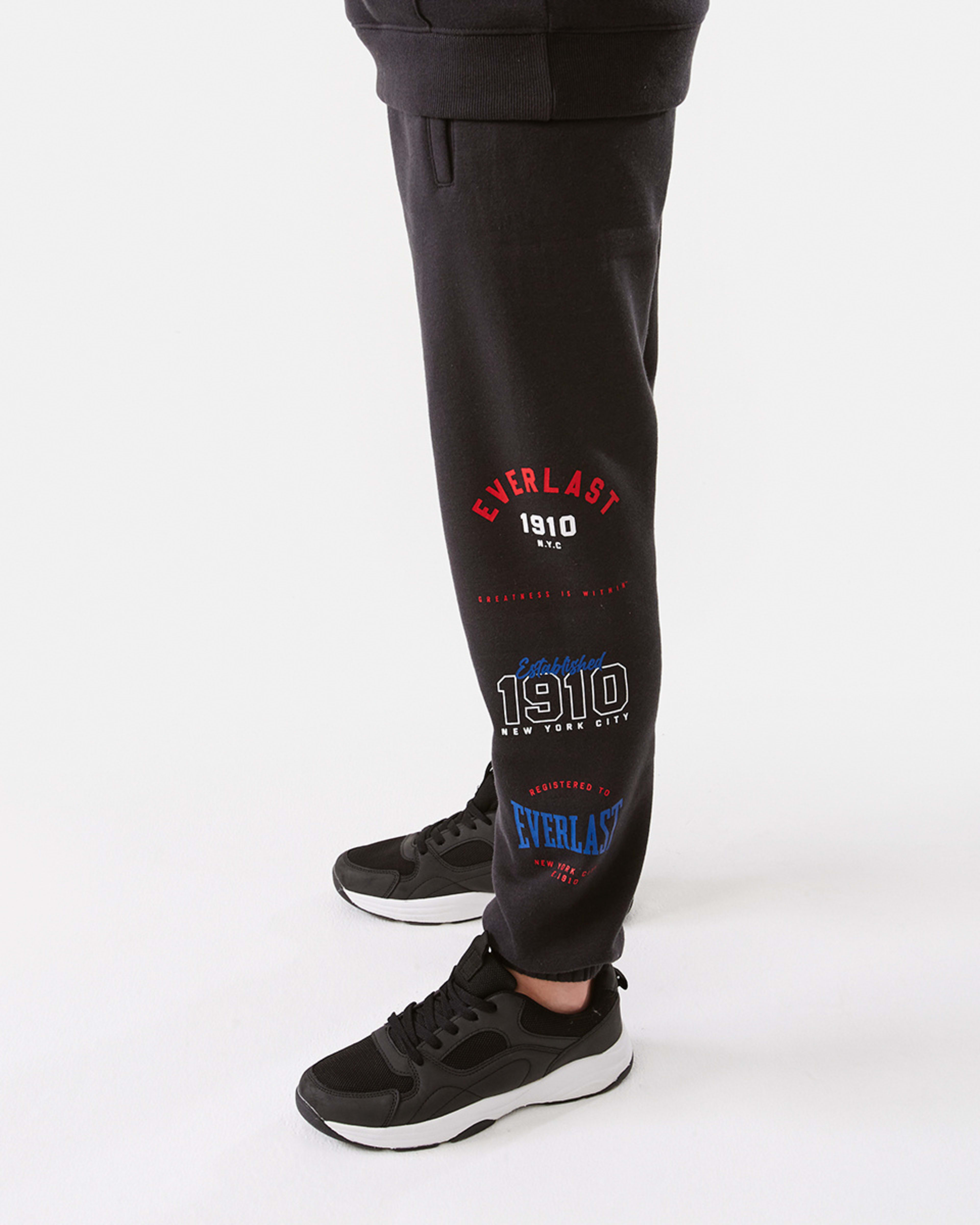 2 Everlast Kids Logo Trackpants Wash Black, 2 of 10