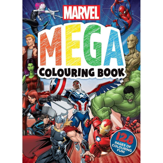 Marvel Mega Colouring Book Kmart