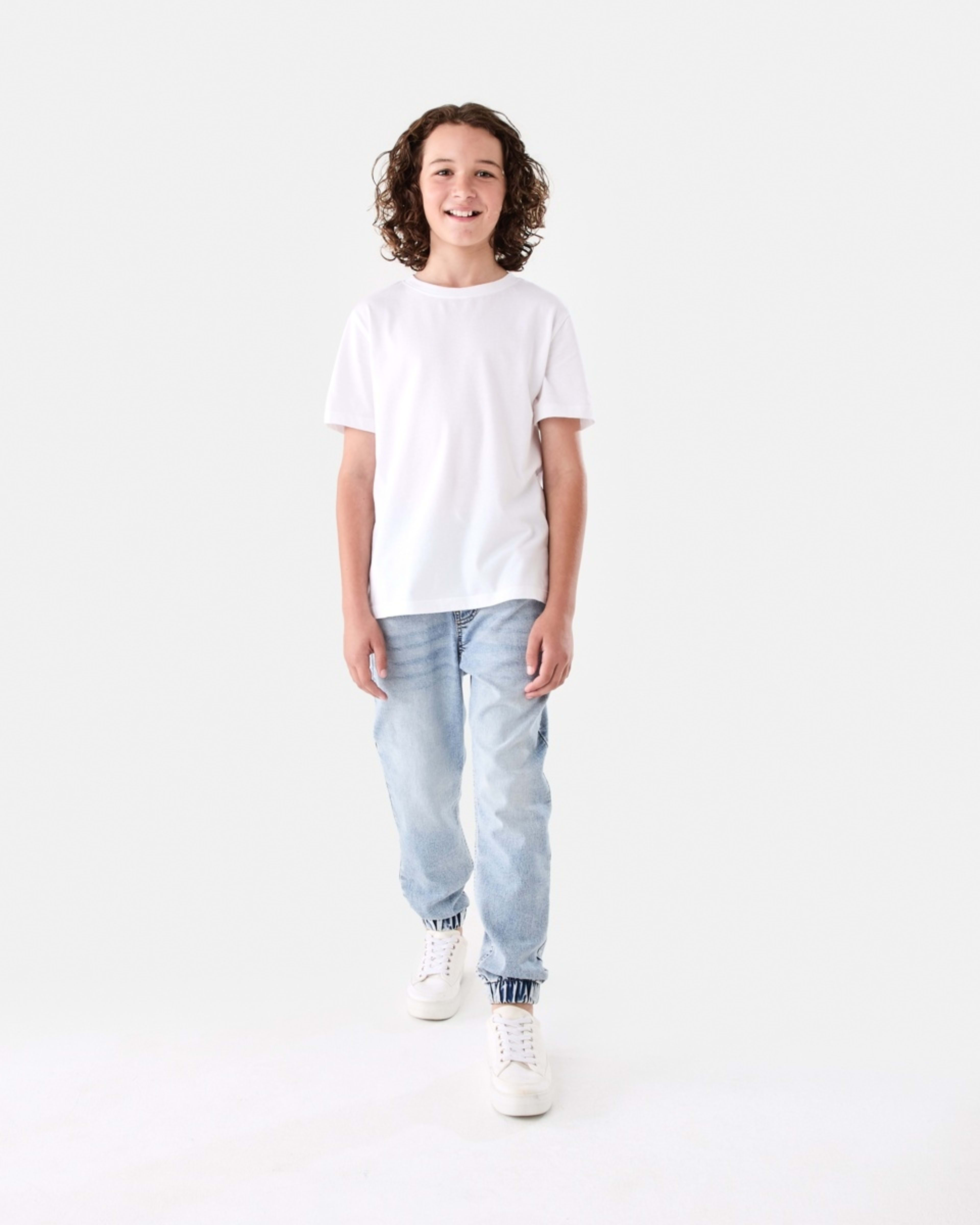 5 Light Wash Denim Joggers LIGHT WASH, 5 of 6