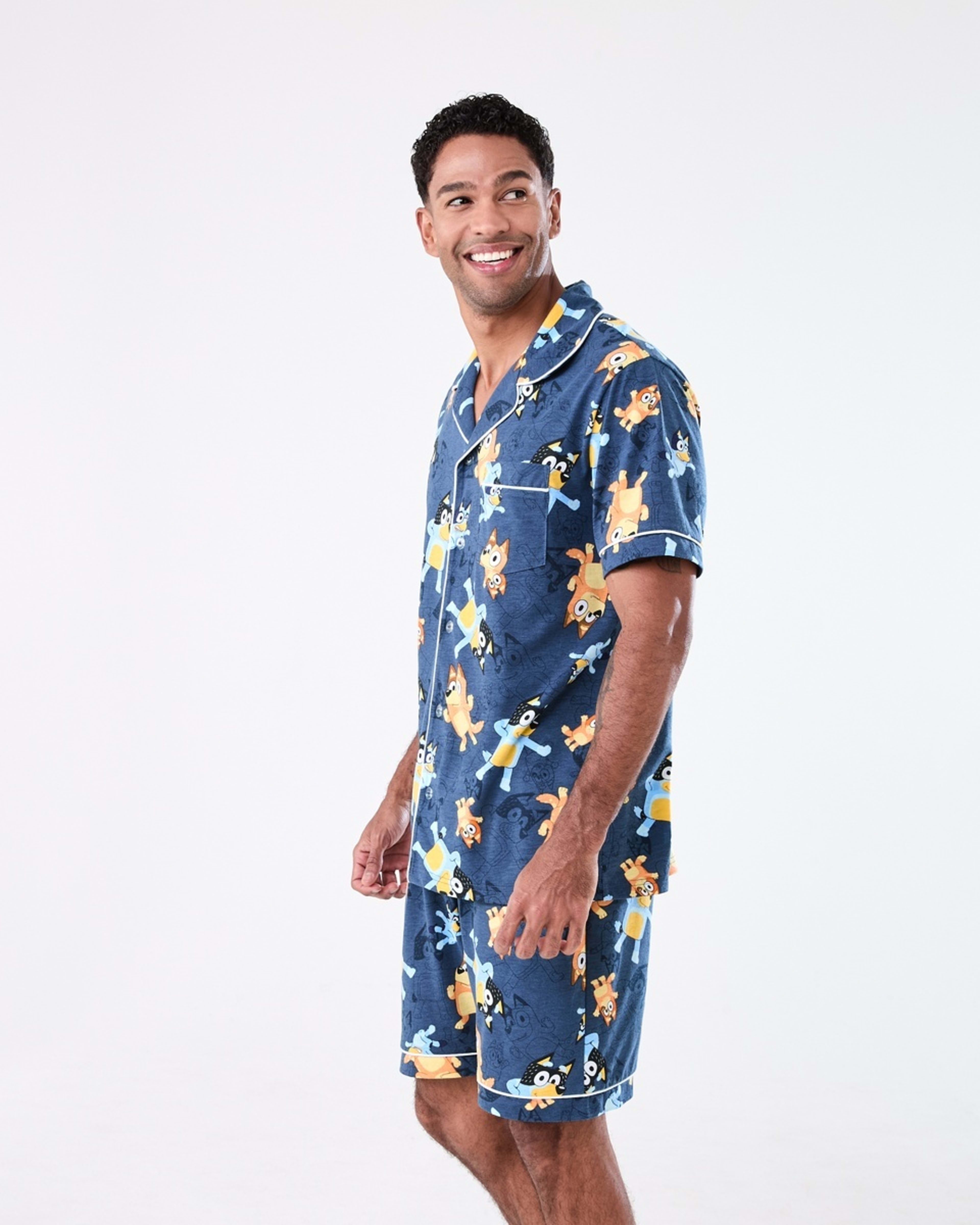 2 Bluey License Short Sleeve Button Through Matching Family Pyjama Set BLUEY, 2 of 9