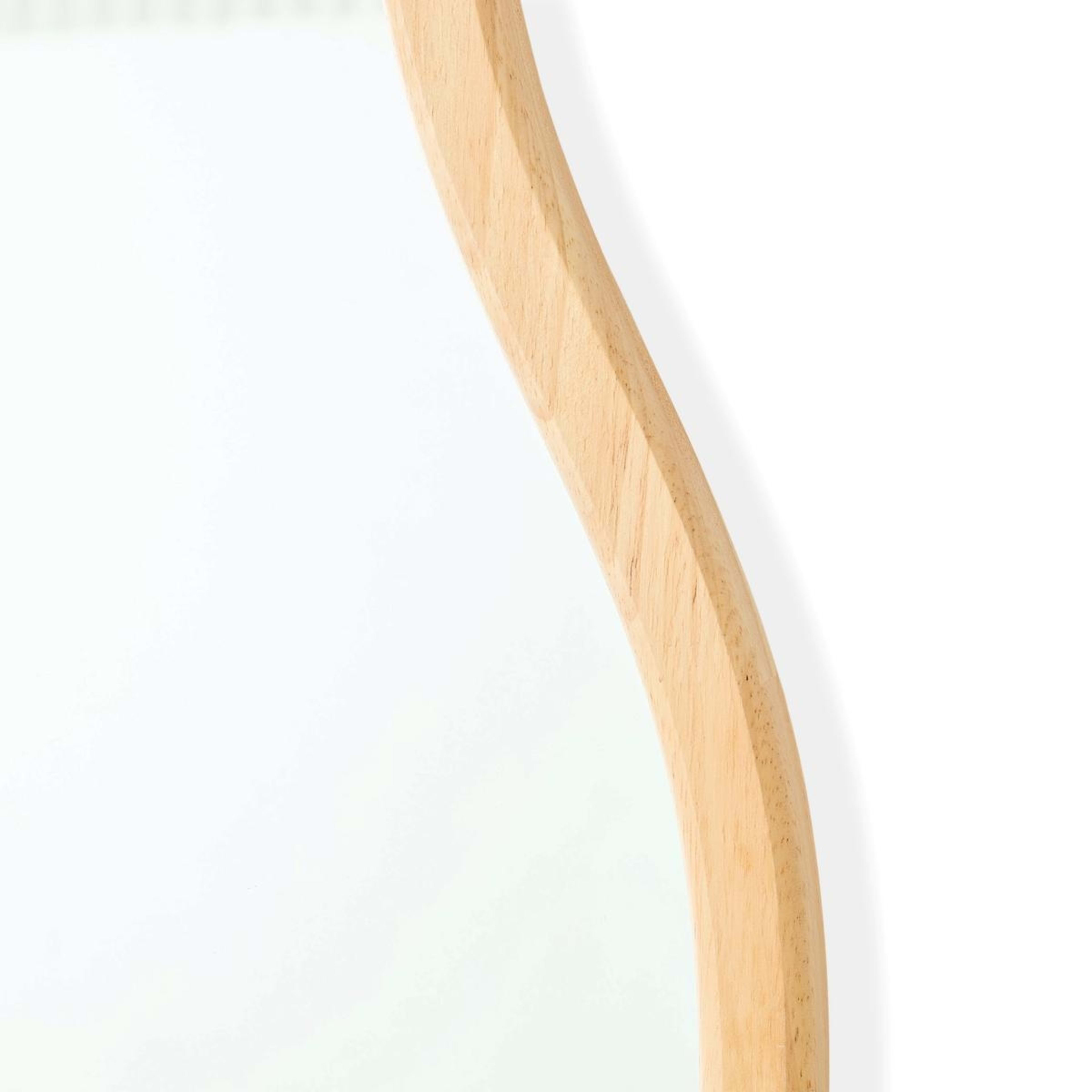 4 Wave Oak Look Floor Mirror, 4 of 4