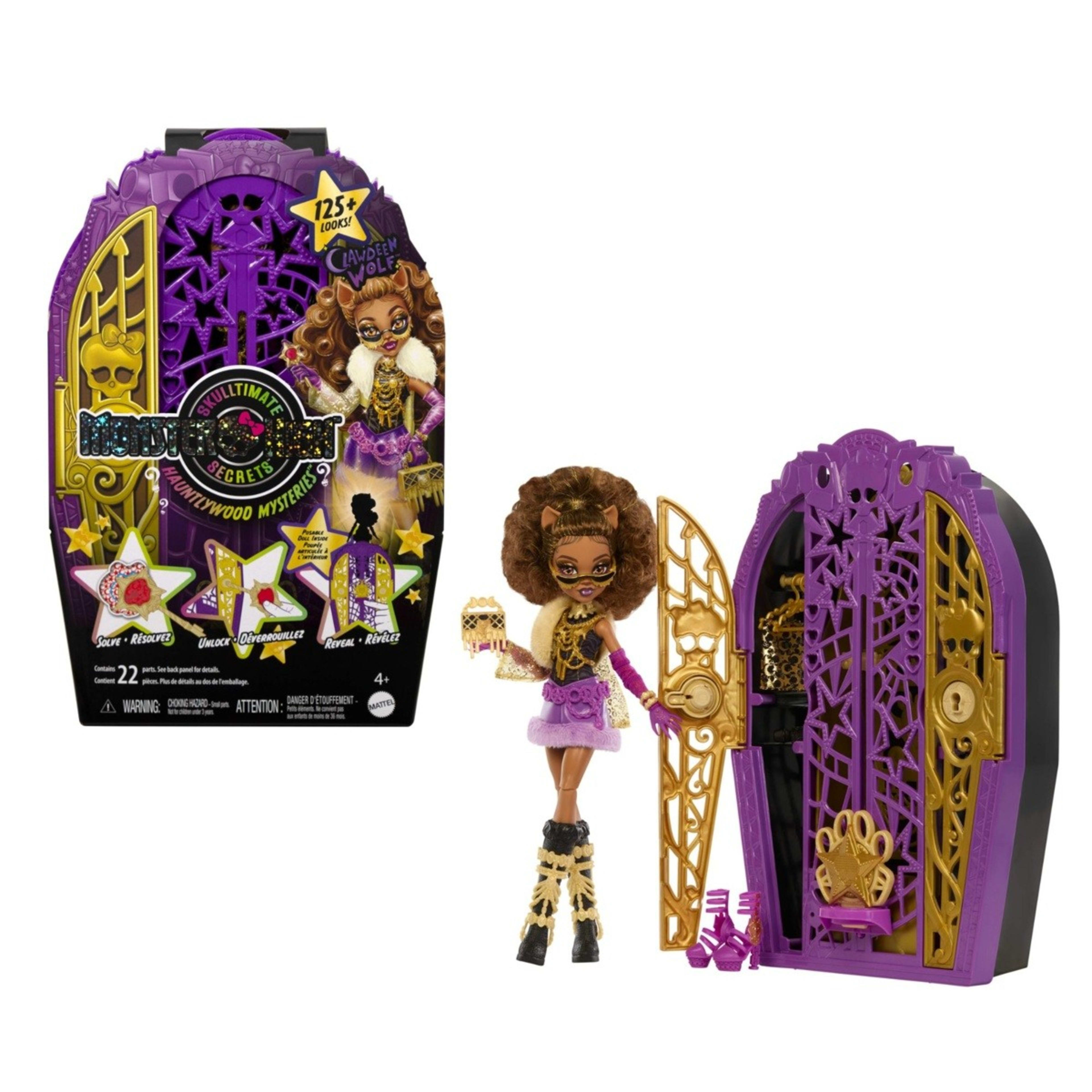 1 Monster High Skulltimate Secrets Hauntlywood Mysteries Clawdeen Wolf Doll, 1 of 6