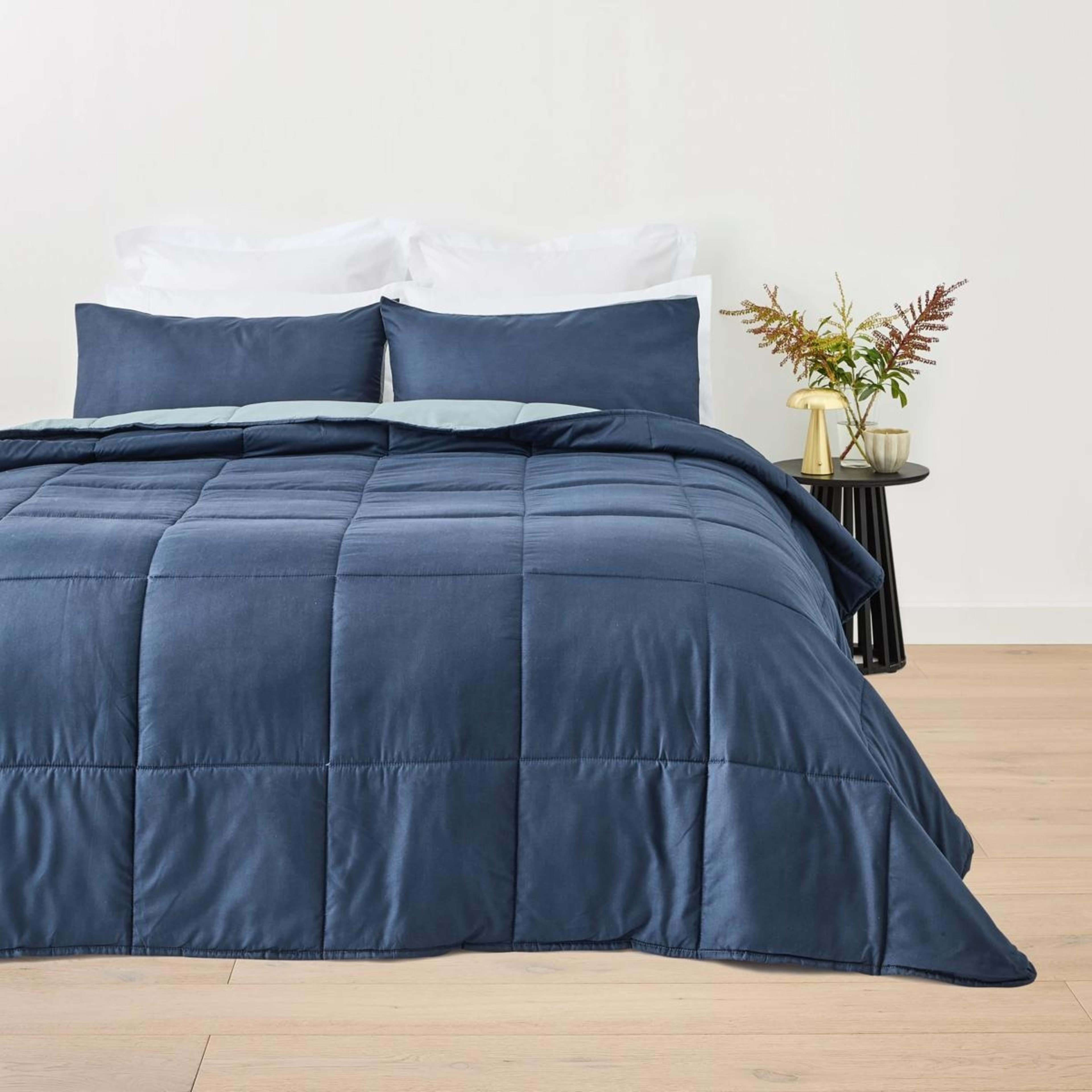 1 Comforter Set - Single Bed, Indigo, 1 of 7