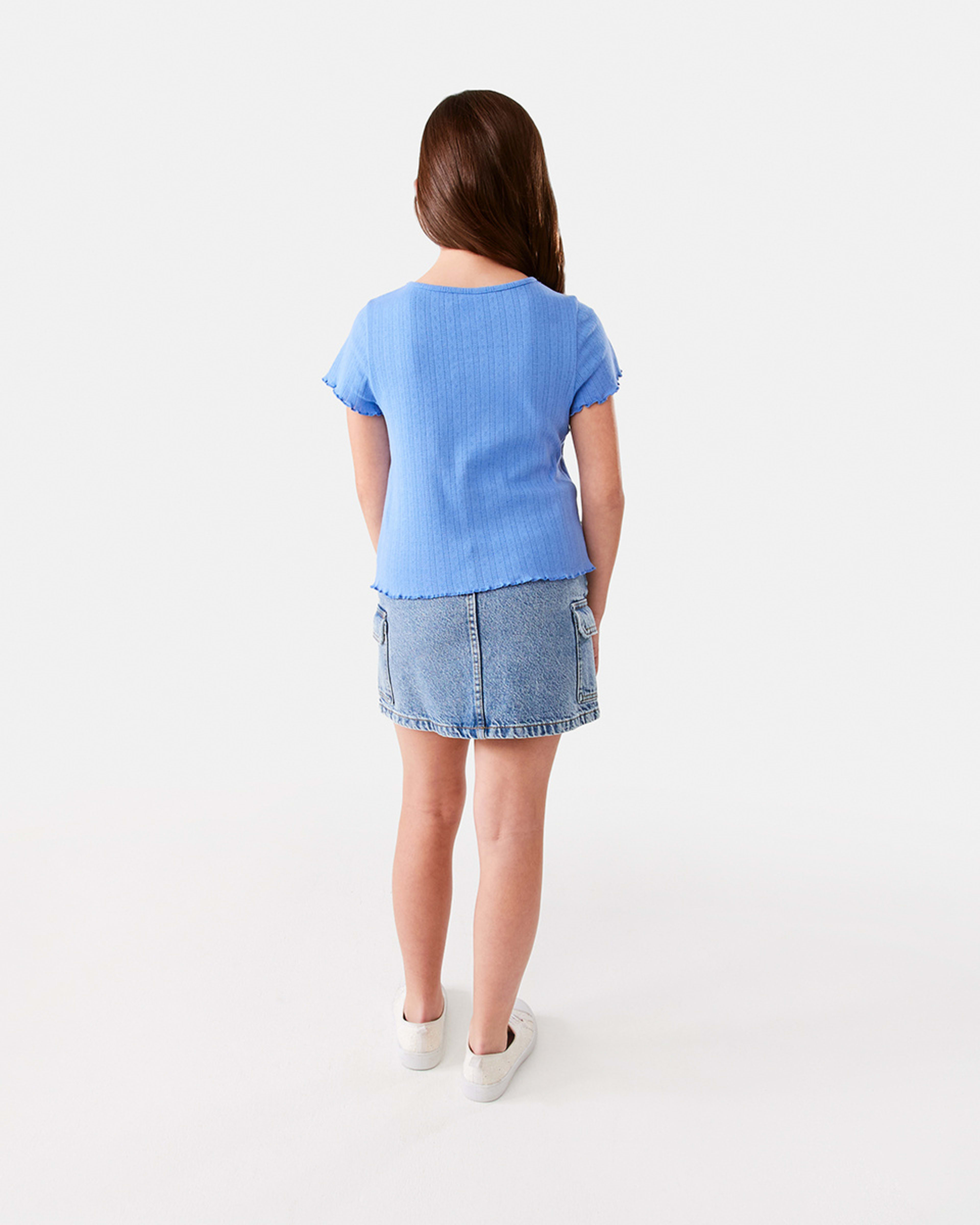 7 Ruched V-Neck Top Blu Marine, 7 of 9