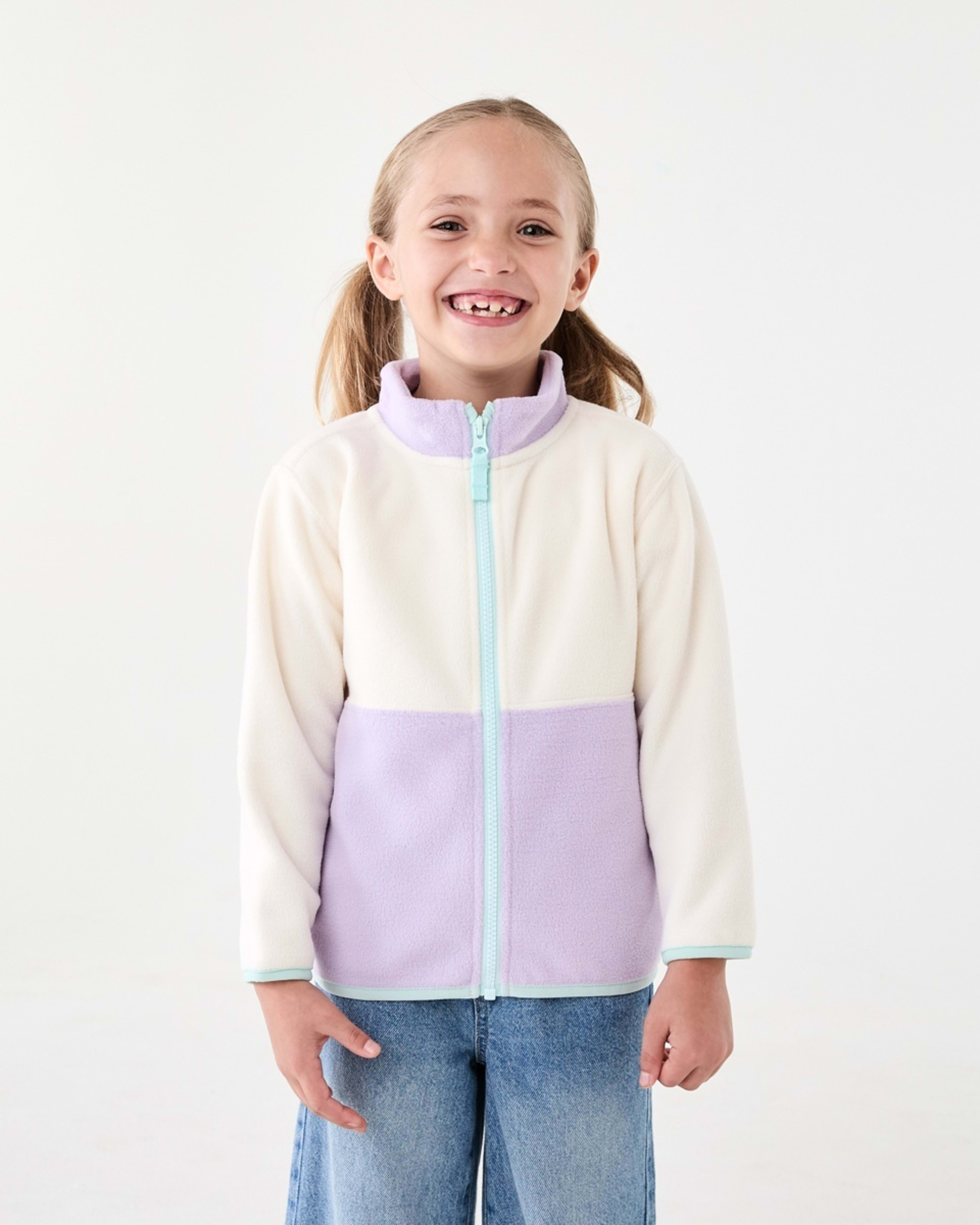 2 Zip Polar Fleece Jacket Mutli, 2 of 9