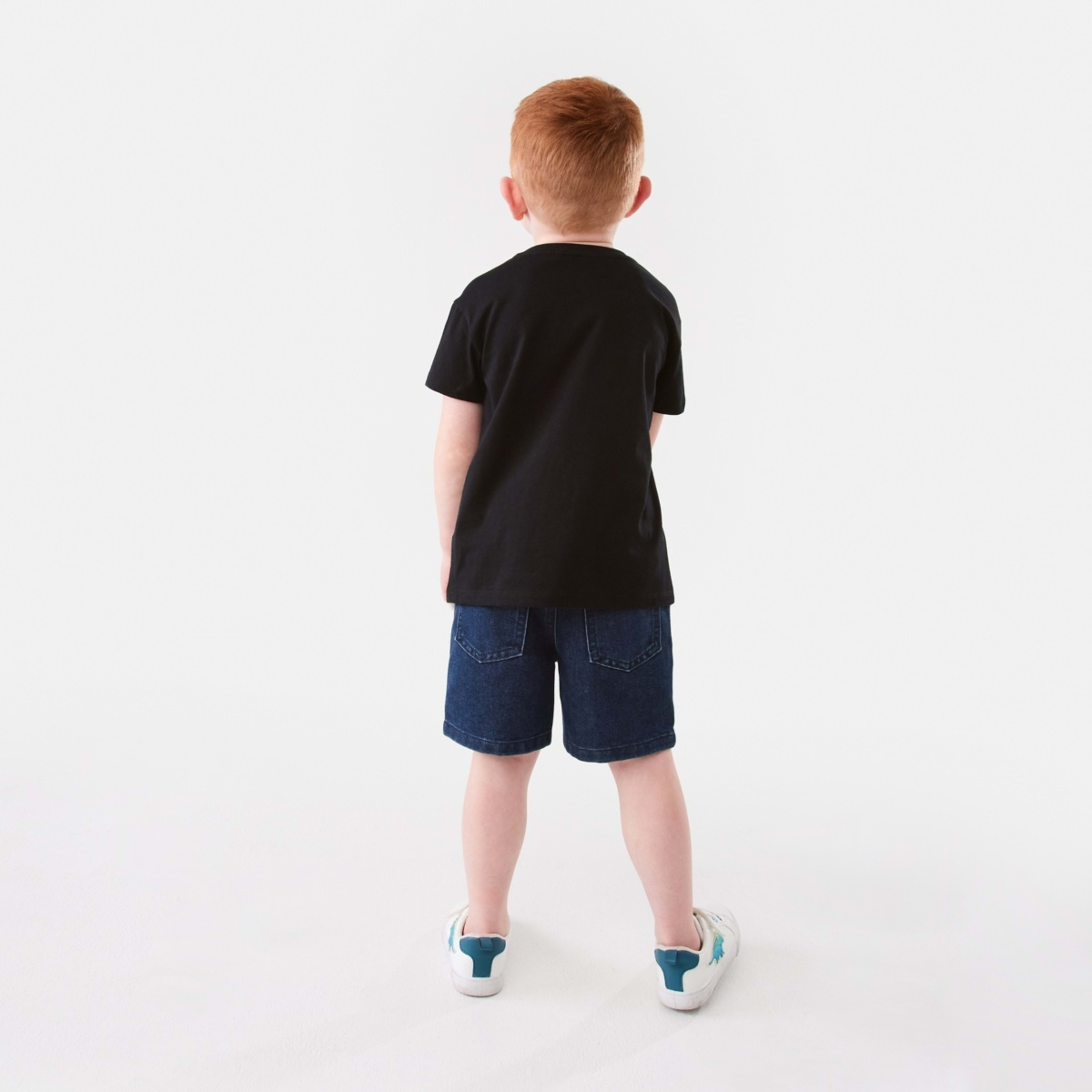 6 Mirror Foil Print T-shirt Blk Soccr, 6 of 8