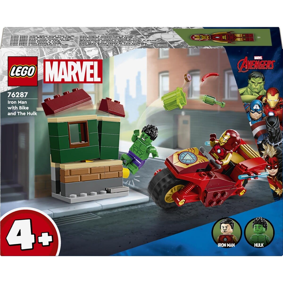 Kmart LEGO Marvel Iron Man with Bike and The Hulk 76287 PriceGrabber