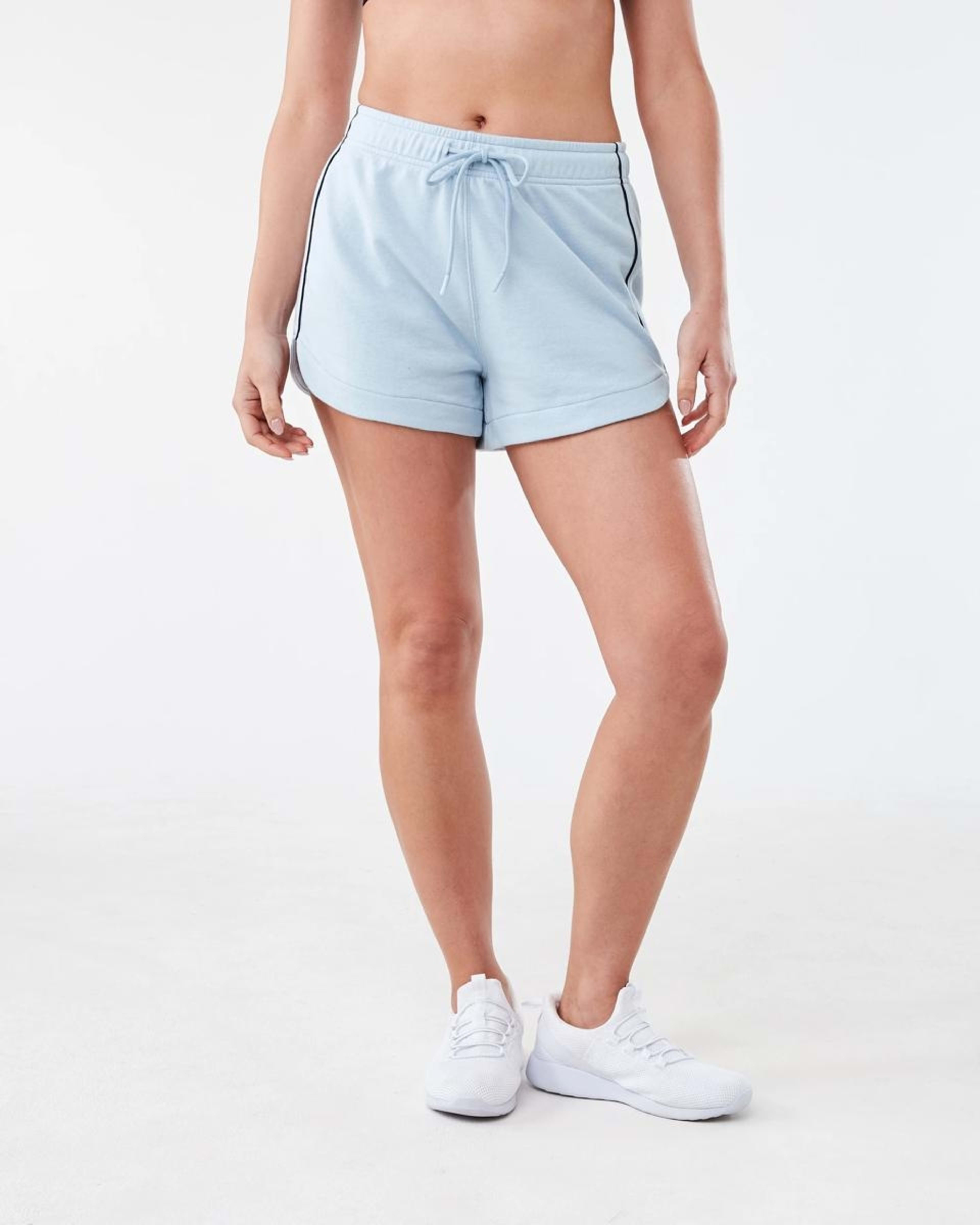 6 Active Womens Terry Sport Shorts Seashell, 6 of 6