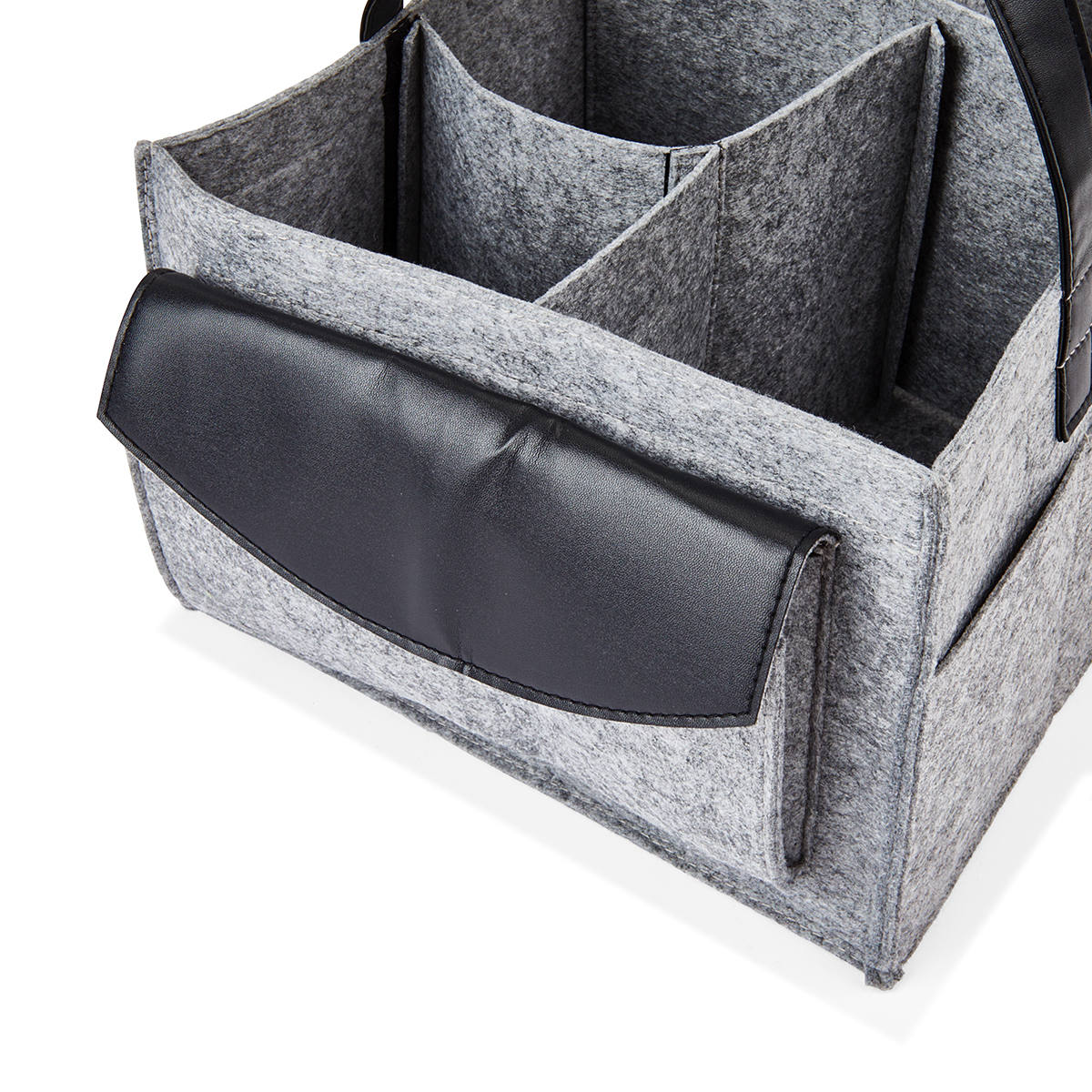 Large Nappy Caddy Grey and Black Kmart NZ
