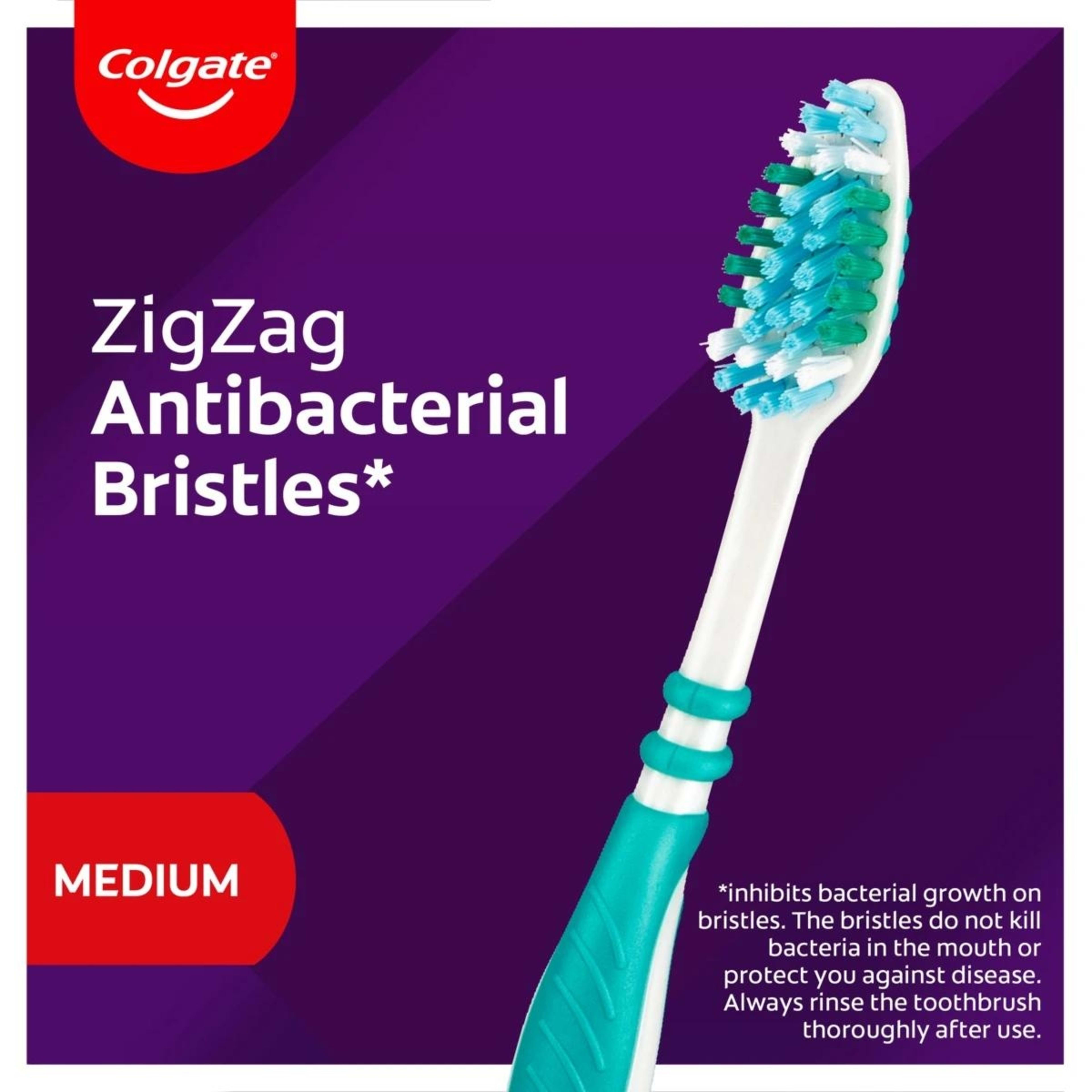 4 Colgate 6 Pack Medium ZigZag Toothbrushes, 4 of 8