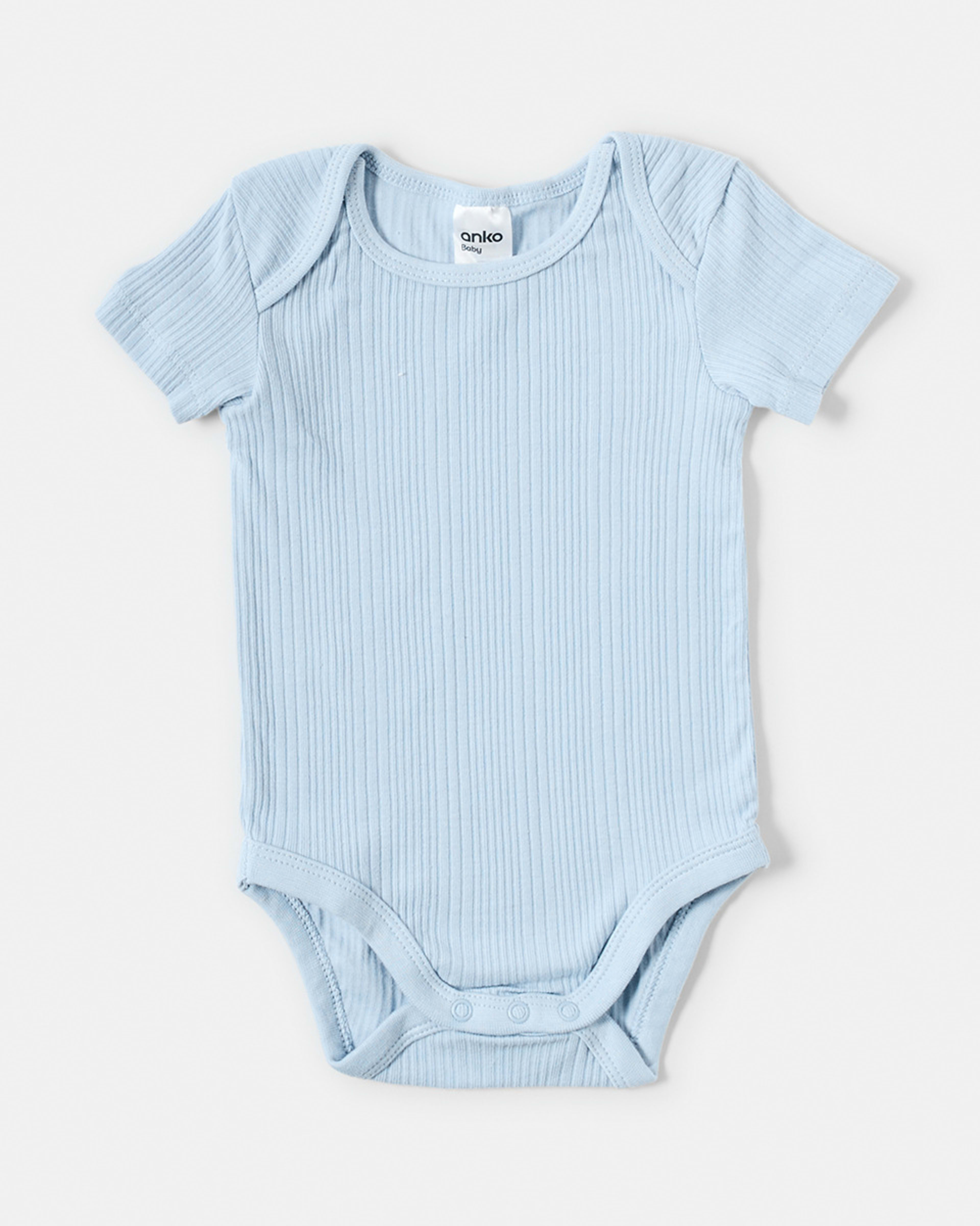 3 5 Pack Short Sleeve Bodysuits Baby Blue Multi Pack, 3 of 10
