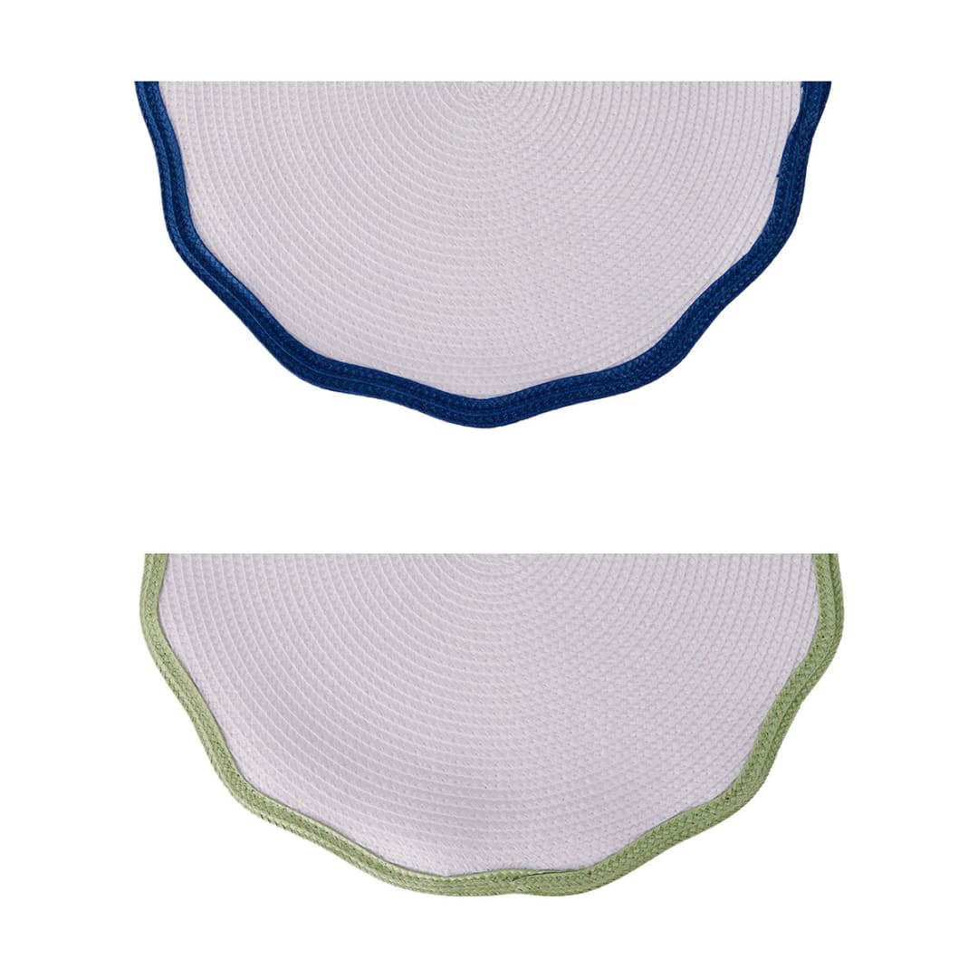 2 Pack Blue and Green Wavy Placemats Kmart NZ