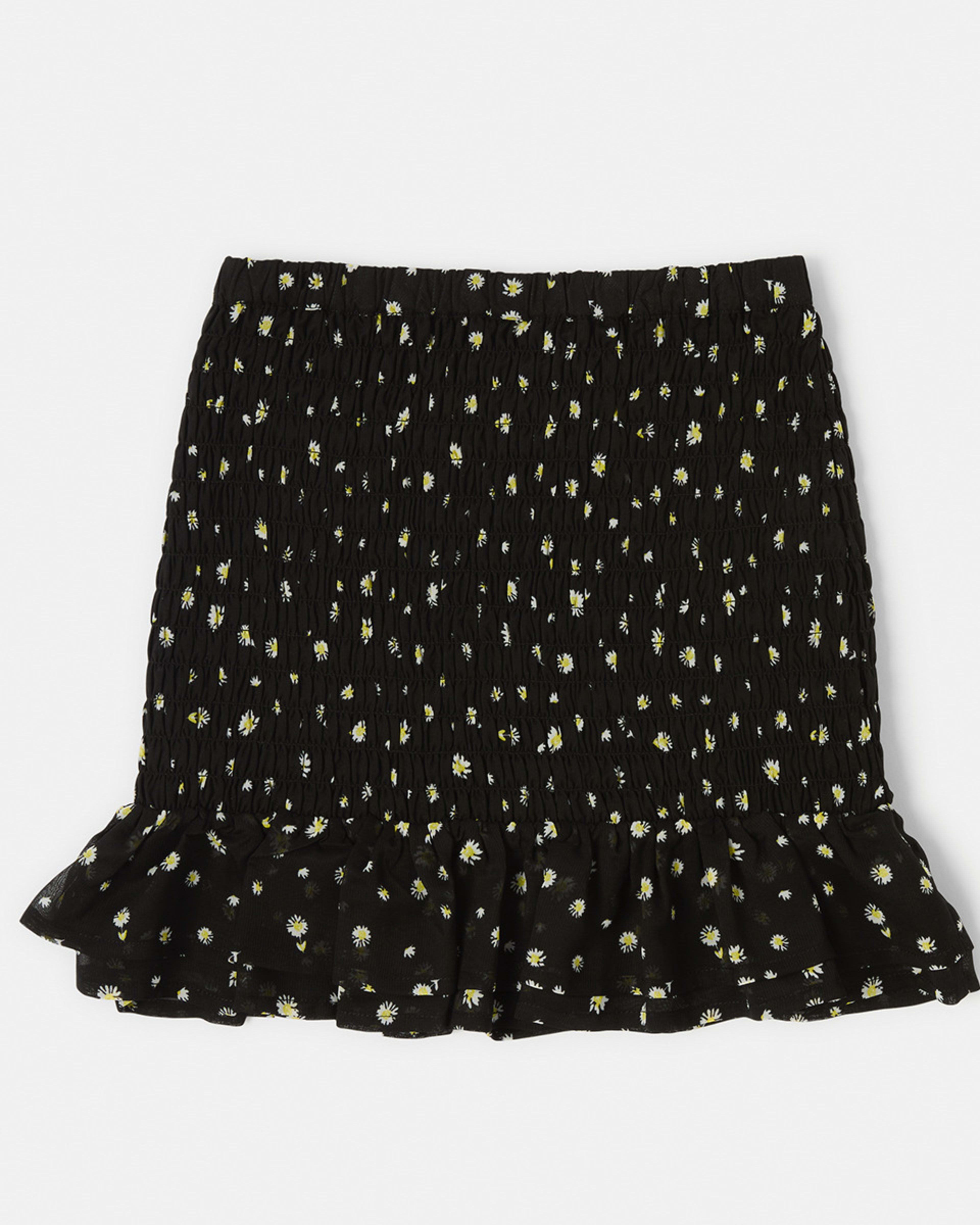 8 Shirred Skirt Daisy Blck, 8 of 8