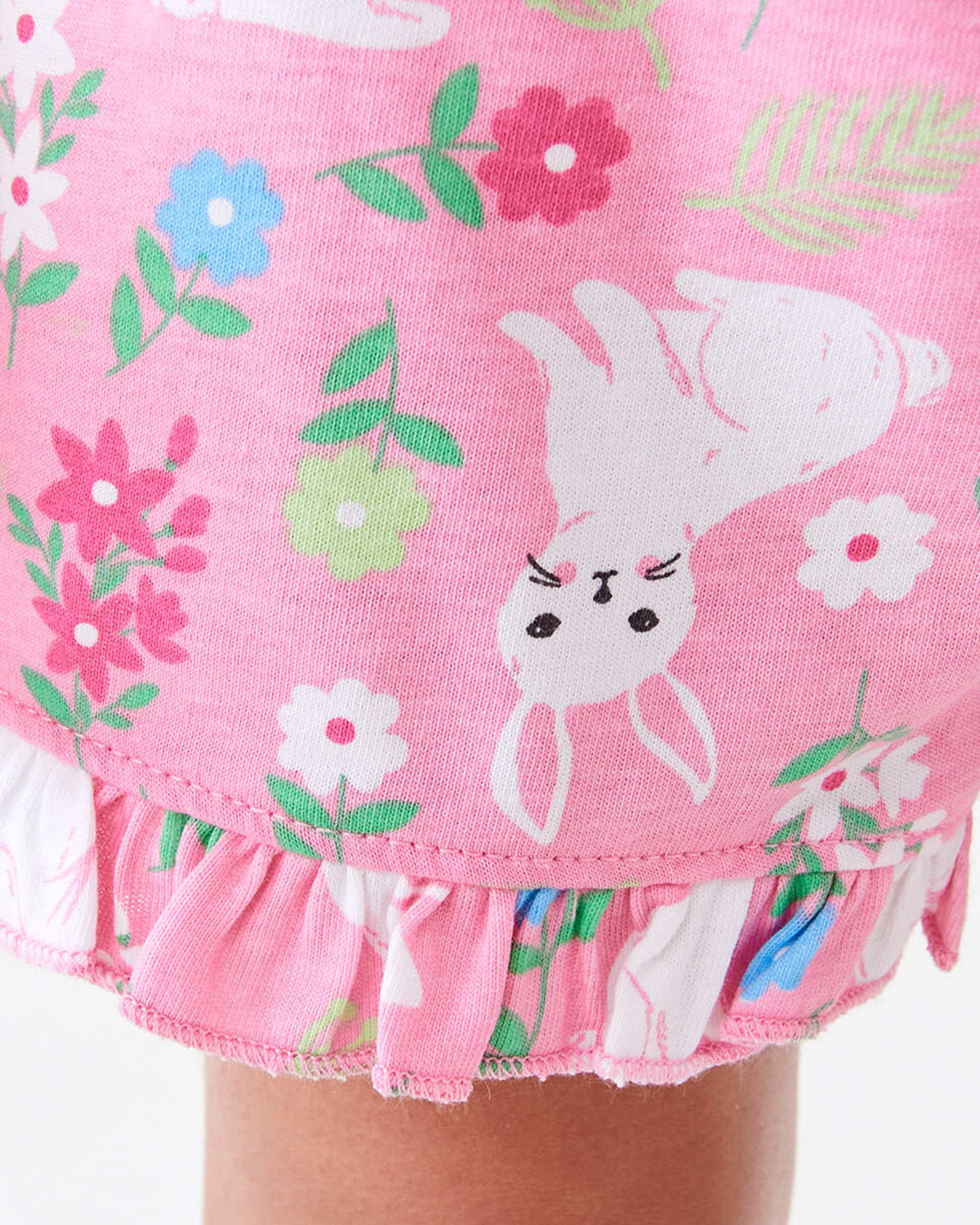 4 Short Sleeve Jersey Knit Pyjama Set Pnkbnygard, 4 of 10