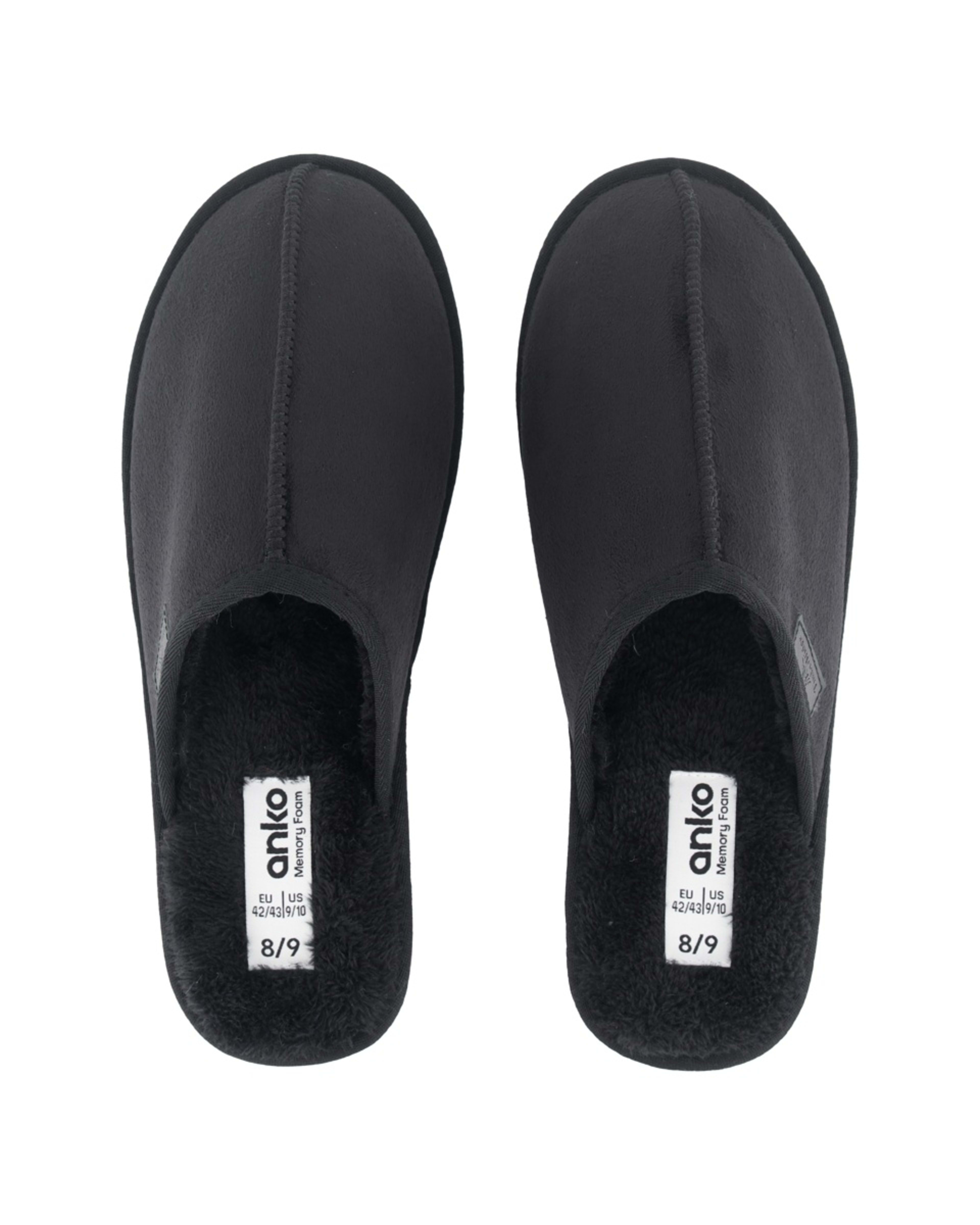2 Hardsole Slipper Scuffs Black, 2 of 3