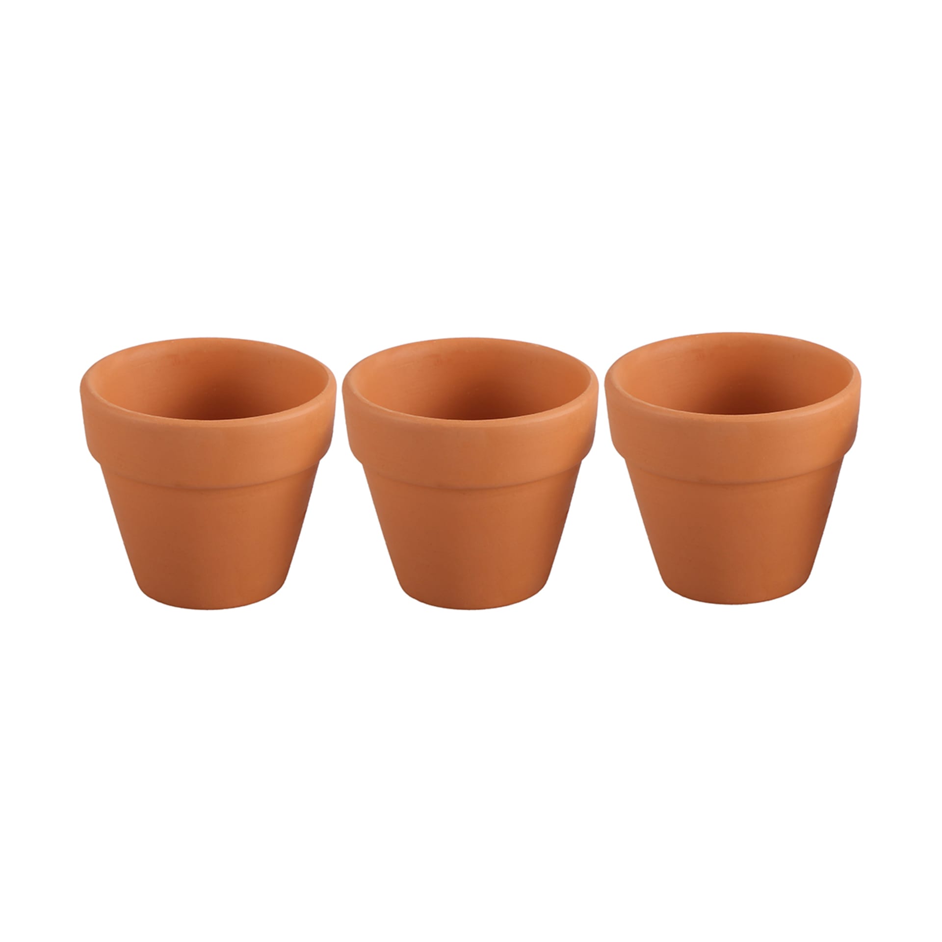 3 Pack Mini Terracotta Pots Kmart
