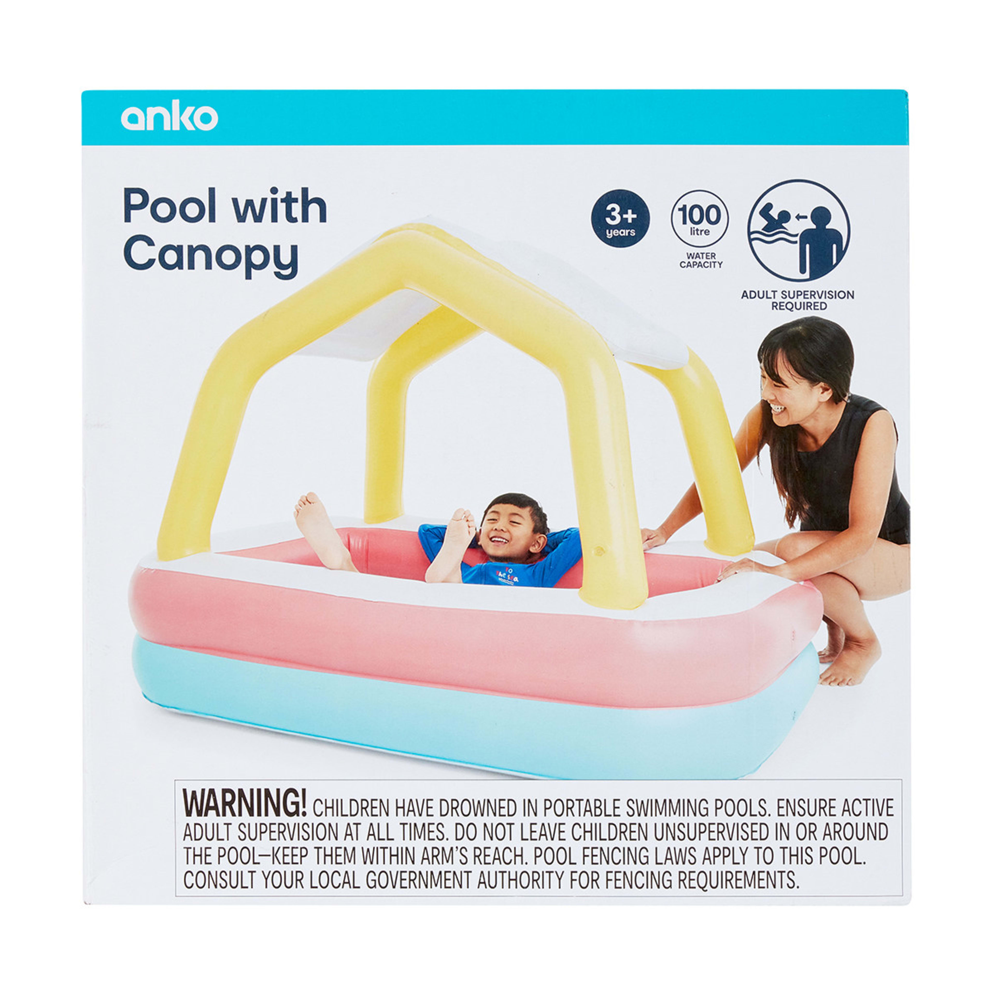 Inflatable Pool with Canopy Kmart