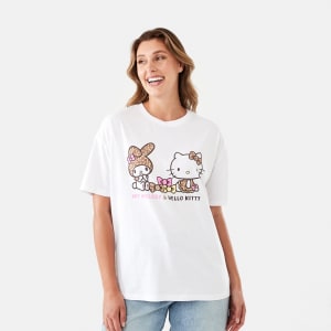 Short Sleeve Hello Kitty License T-shirt