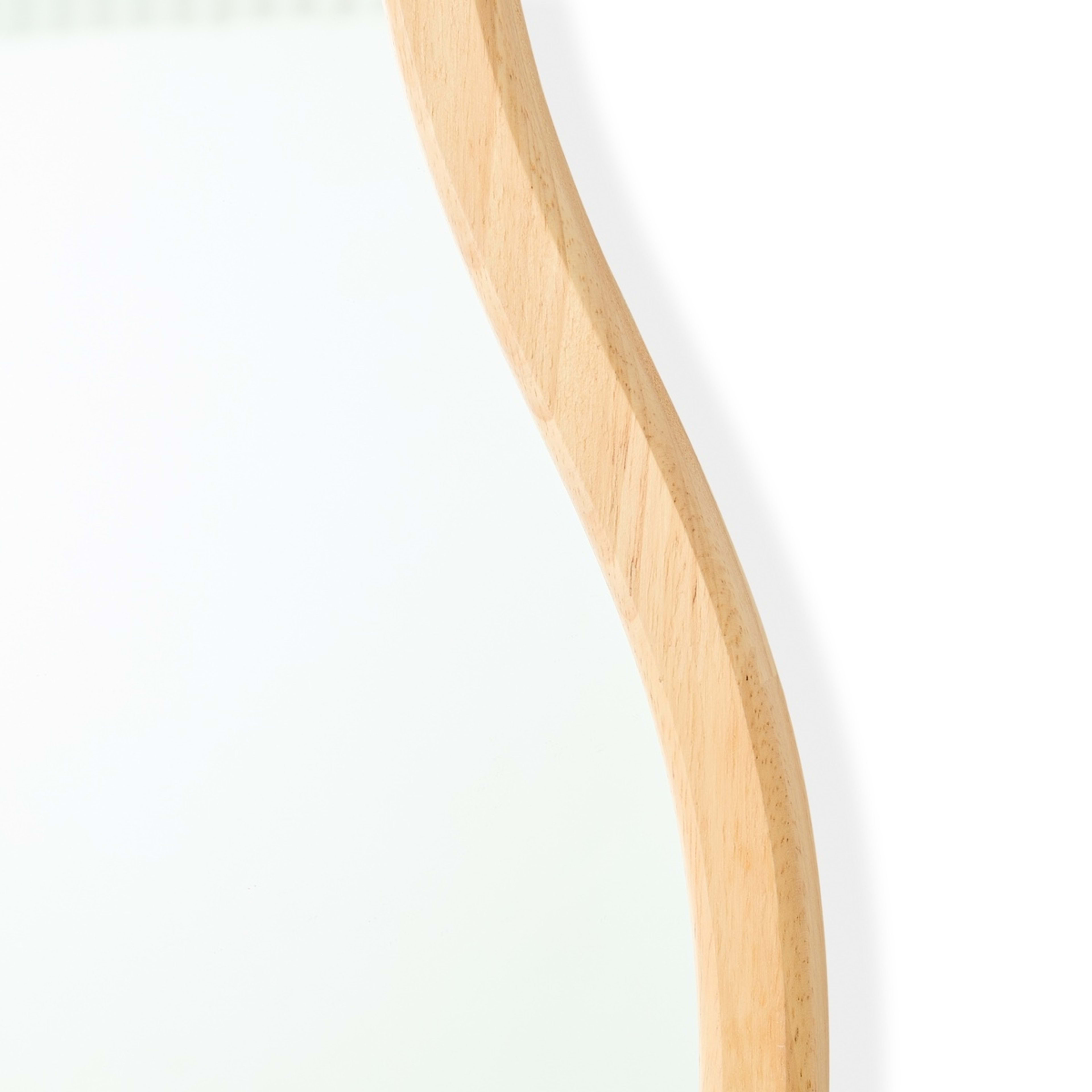 5 Wave Oak Look Floor Mirror, 5 of 5