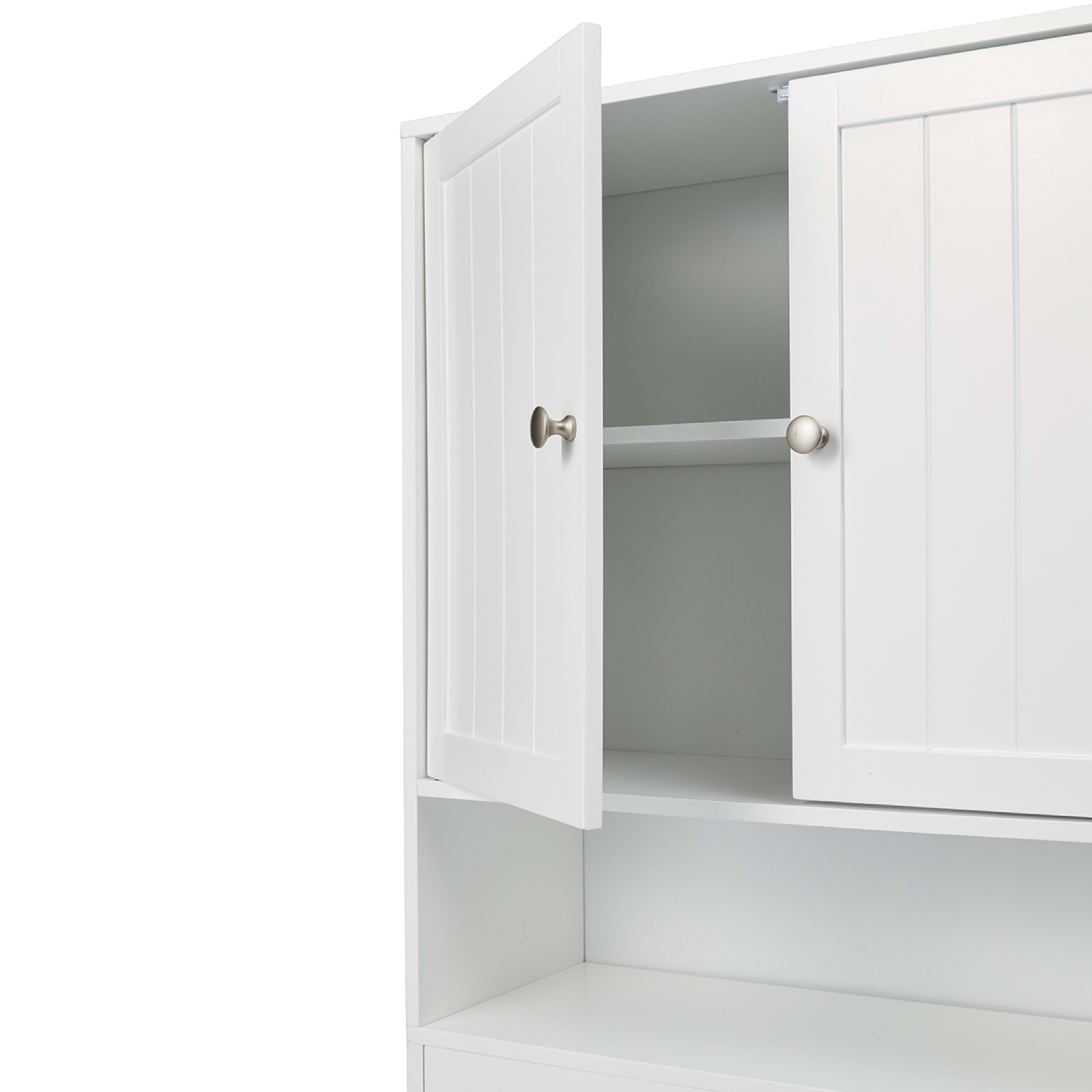 7 Over Toilet Panelled Shelf Unit, 7 of 9