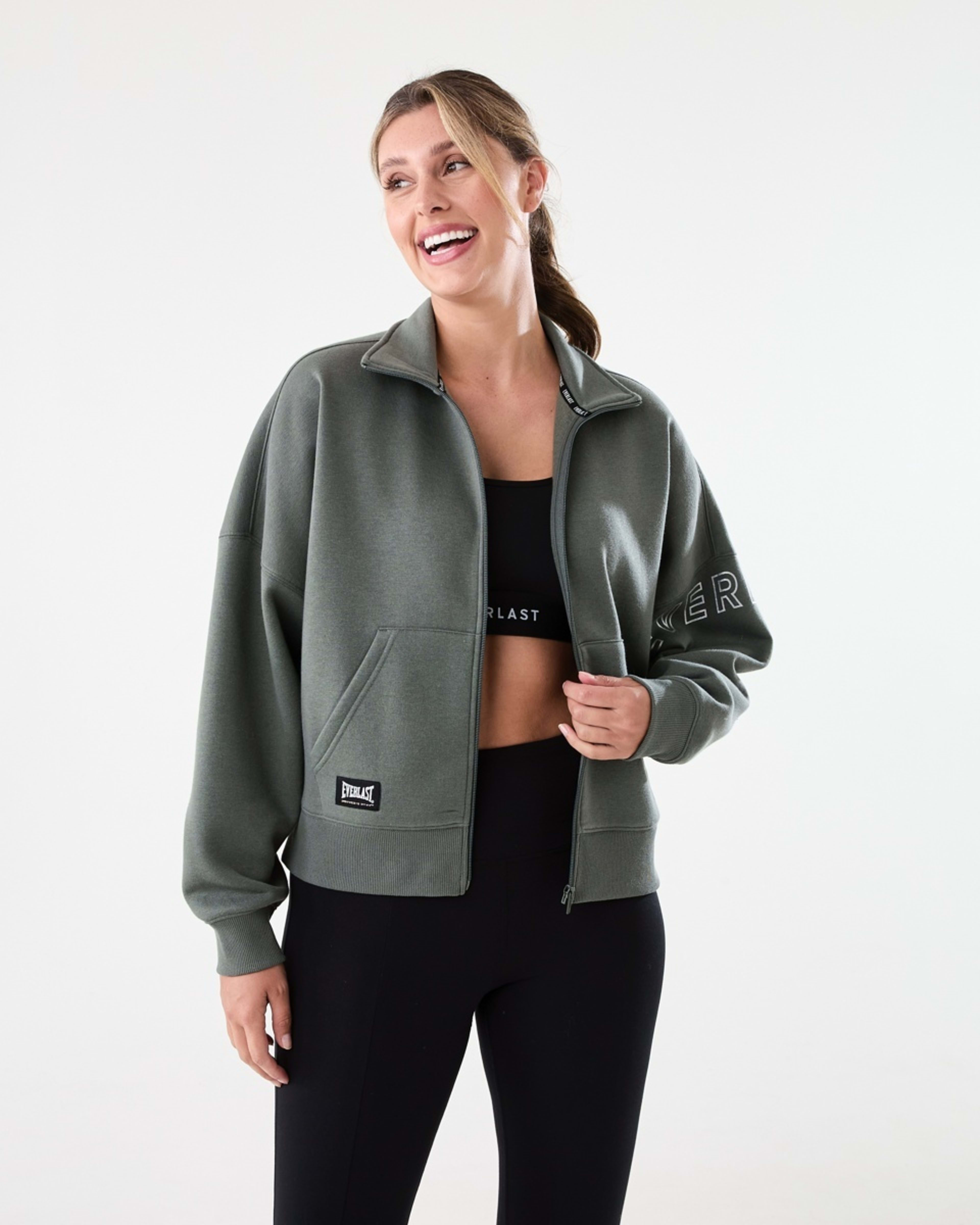1 Everlast Womens Zip Through Sweatshirt Olive