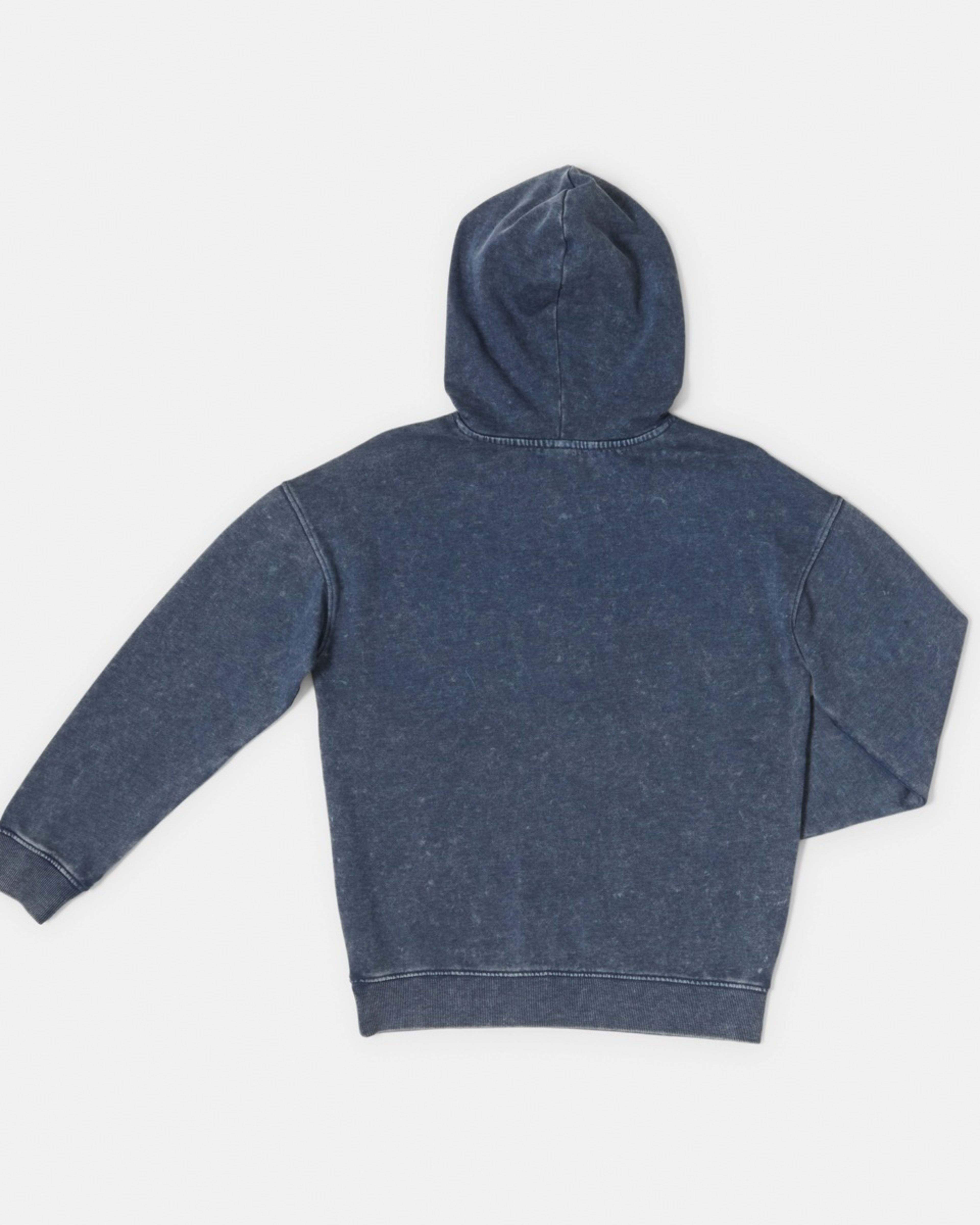 8 Oversized Washed Hoodie with Pocket Wash Blue, 8 of 8