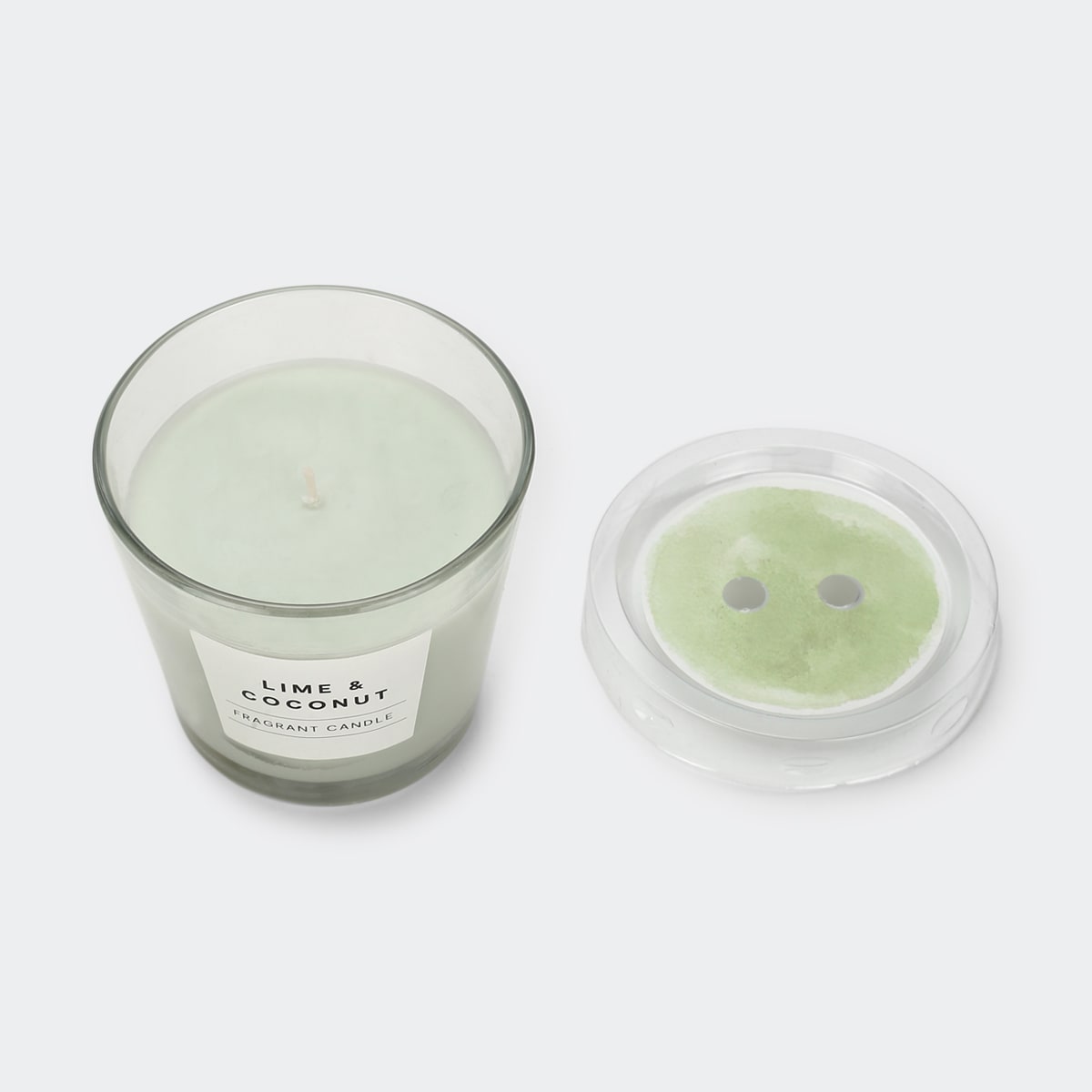 Lime and Coconut Fragrant Candle in Glass - Kmart