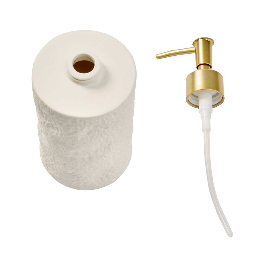 White Textured Soap Dispenser Kmart