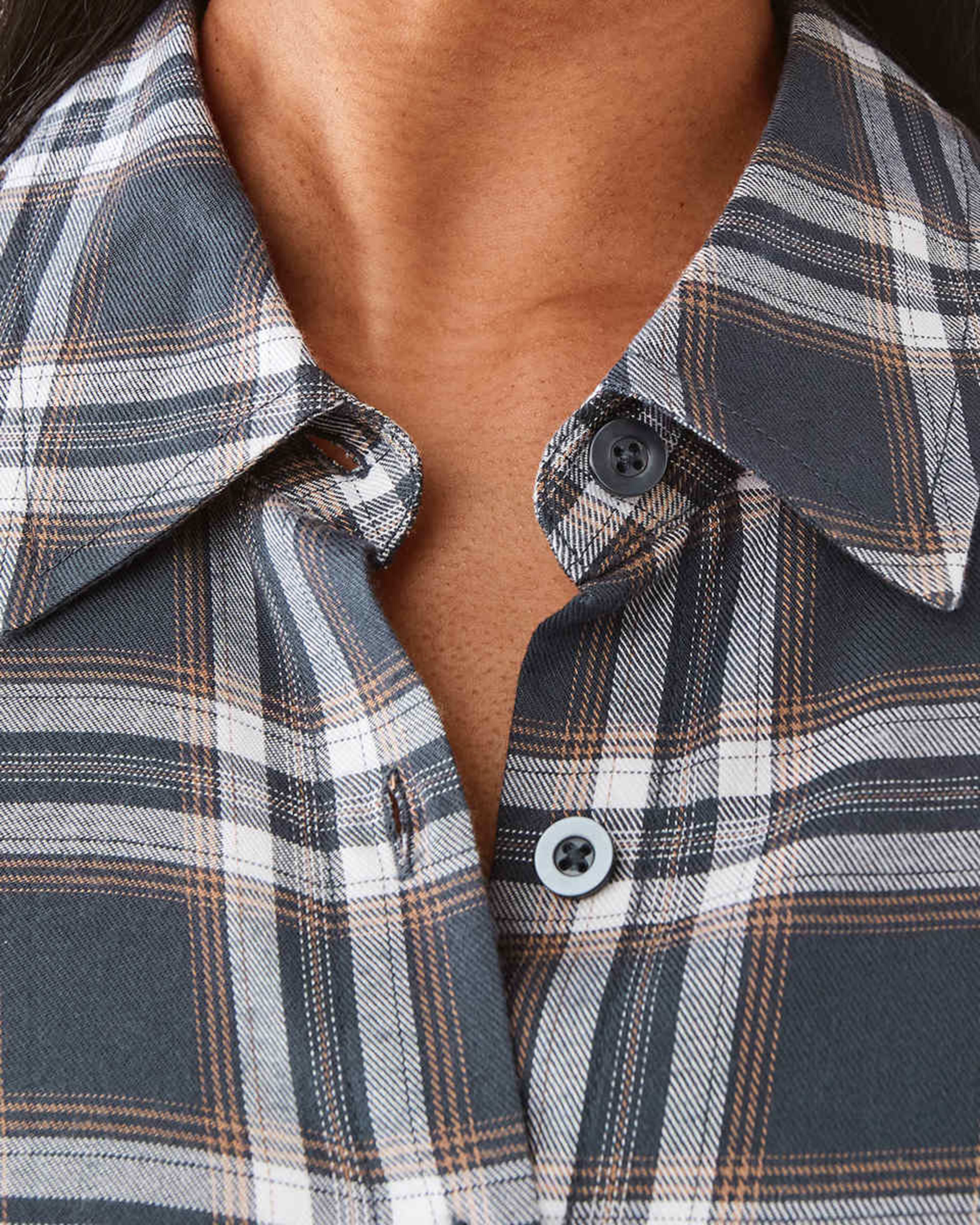 9 Long Sleeve Crop Check Shirt Check, 9 of 10