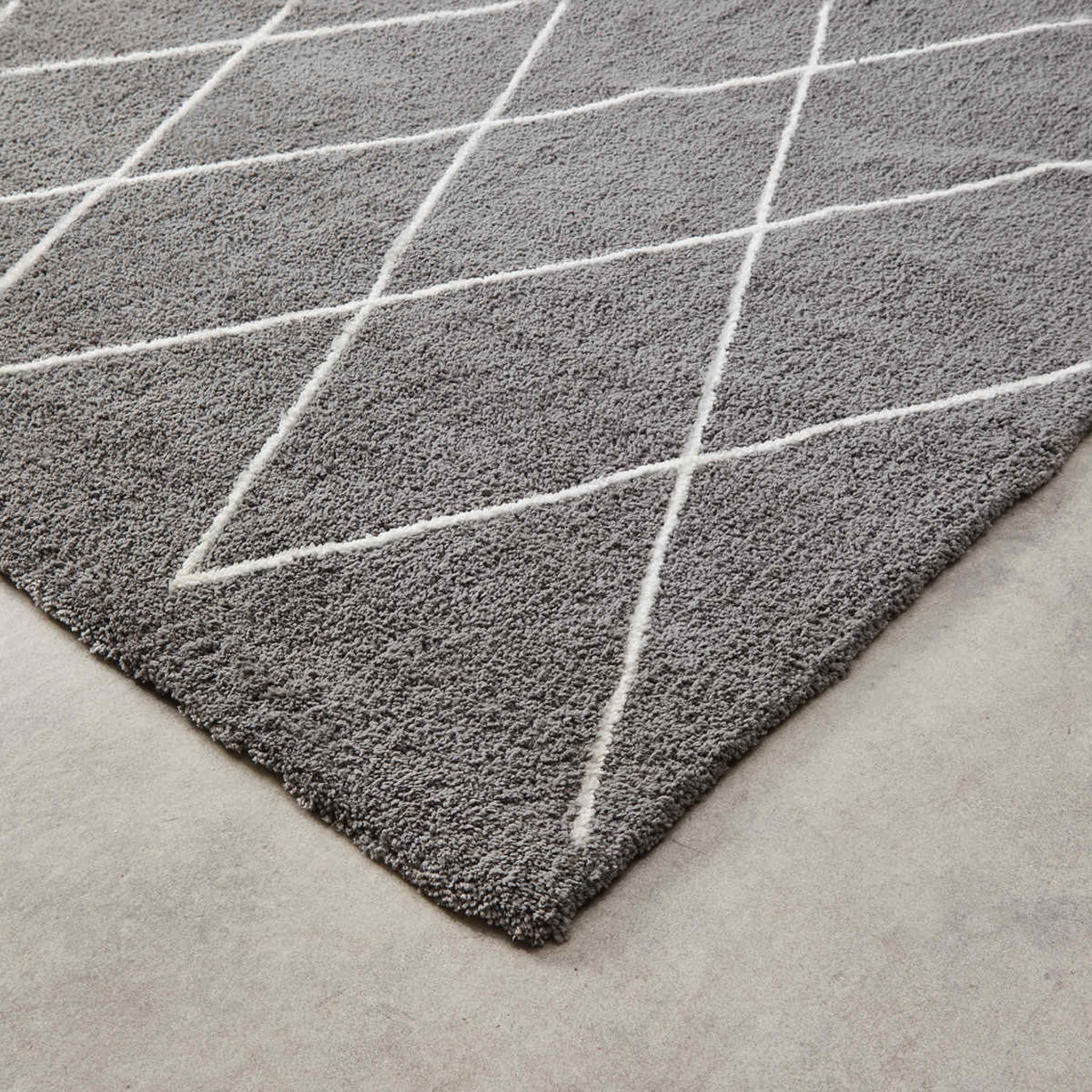 Trellis Rug Grey, Extra Large 270cm x 180cm Kmart