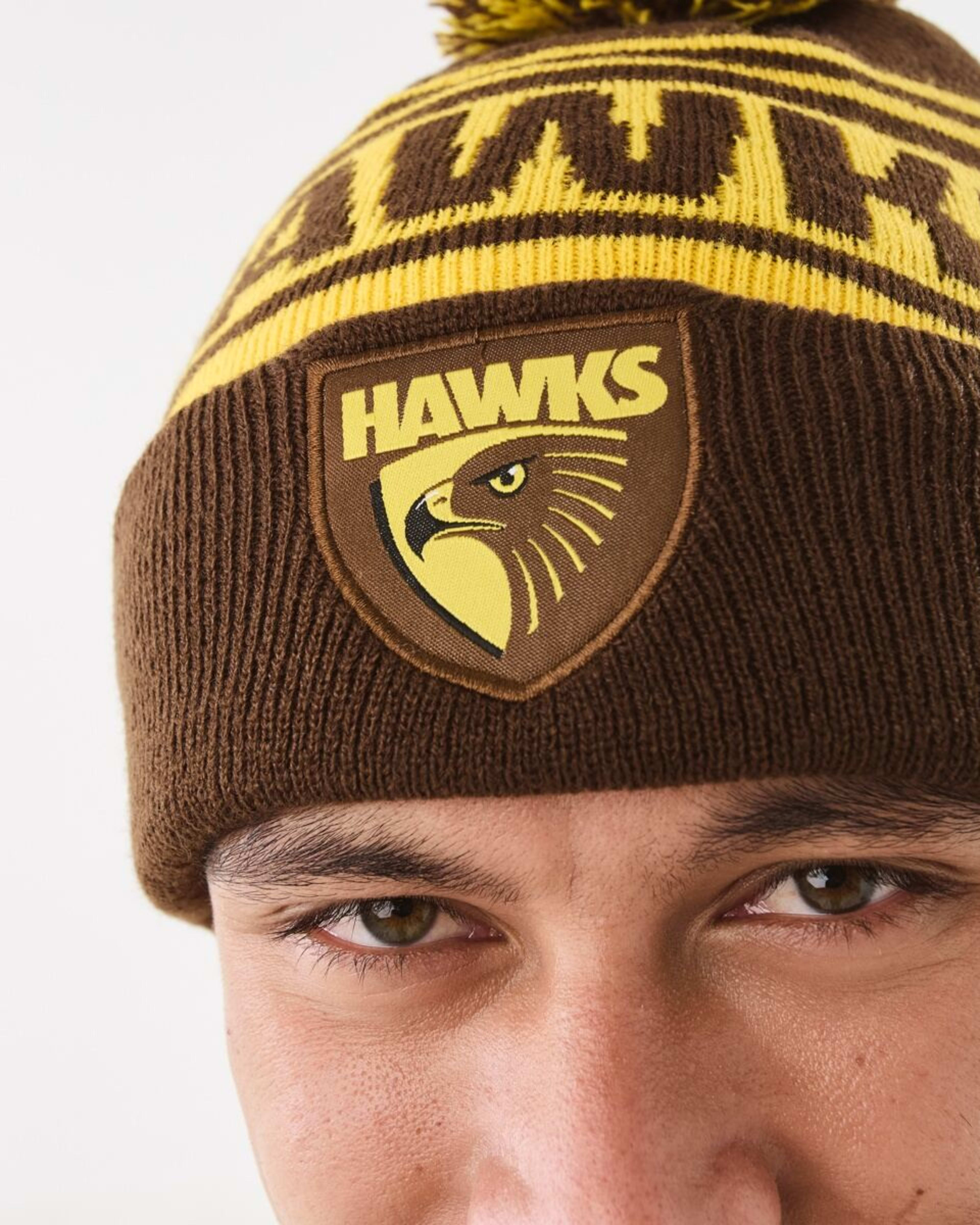 4 Official AFL Adult Beanie Hawthorn, 4 of 6