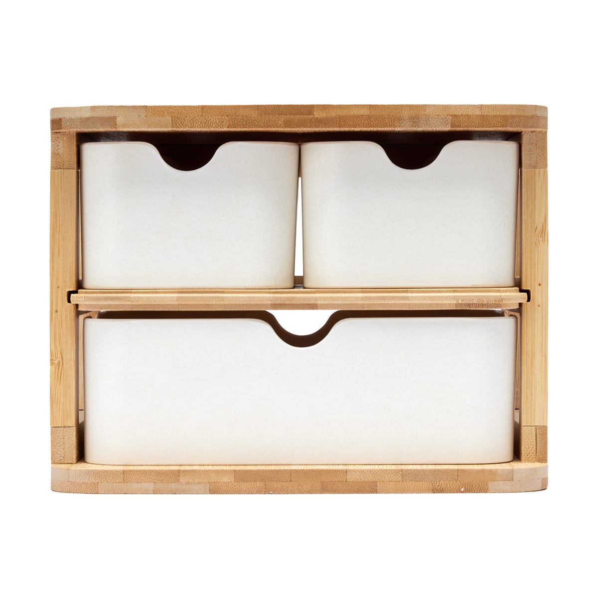 3 Drawer Bamboo Storage Unit Kmart