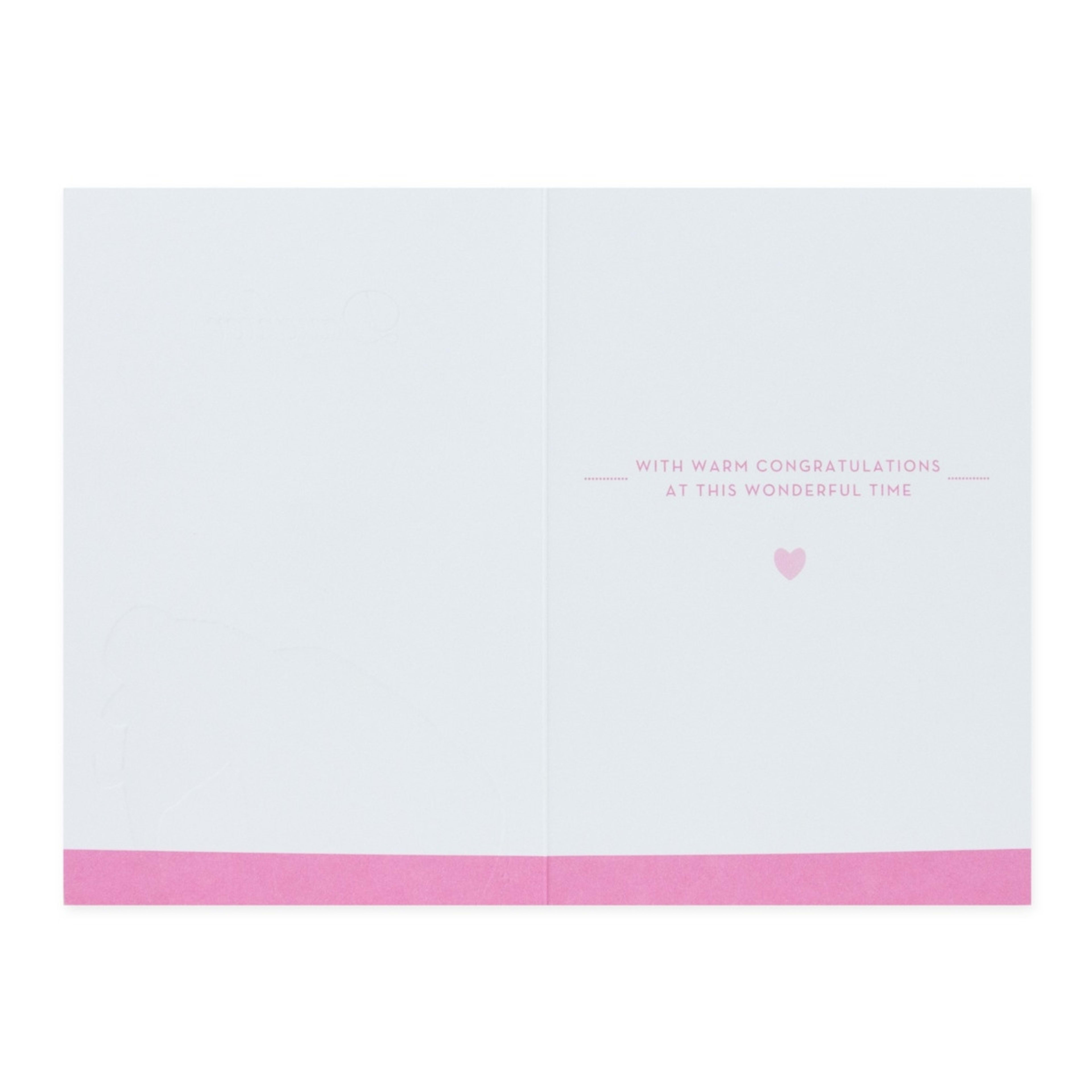 2 Connections from Hallmark New Baby Girl Congratulations Card - Elephants, 2 of 3