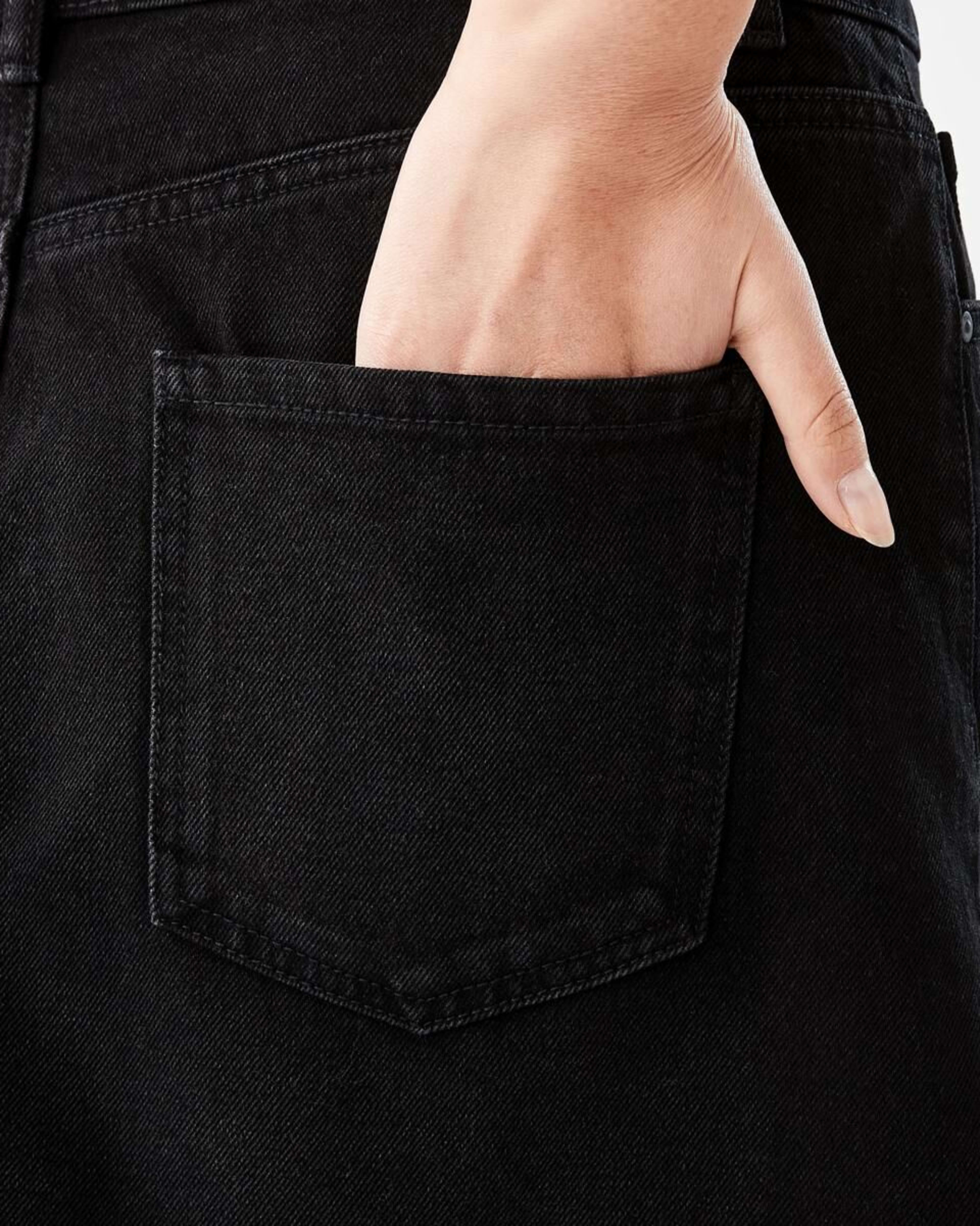 7 Denim A-line Mini Skirt BLACK WASH, 7 of 10